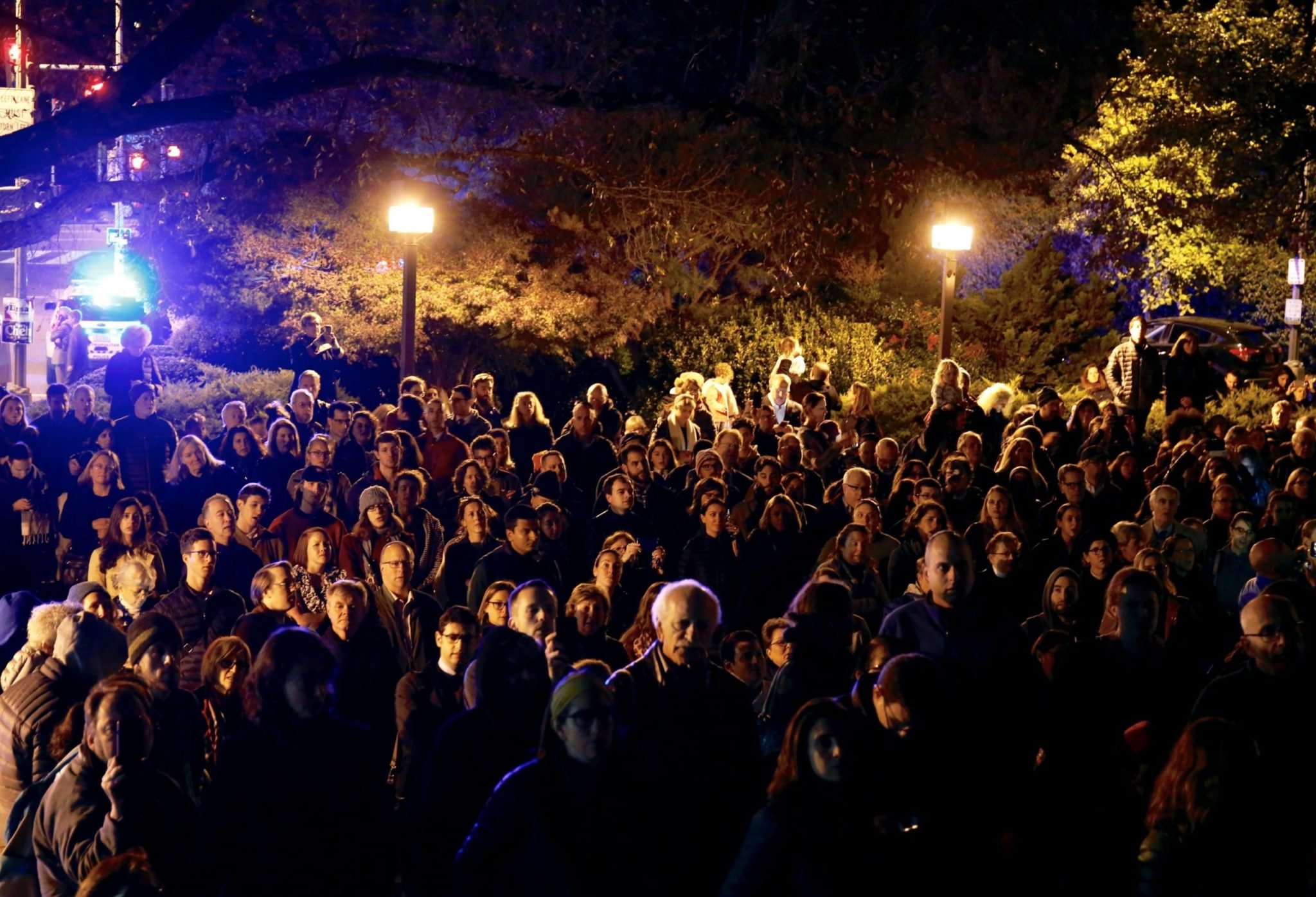 PHOTOS: Crowds Fill the Streets During an Interfaith Service at a DC Synagogue