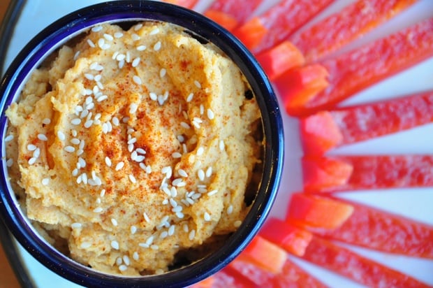 Sweet potato hummus.