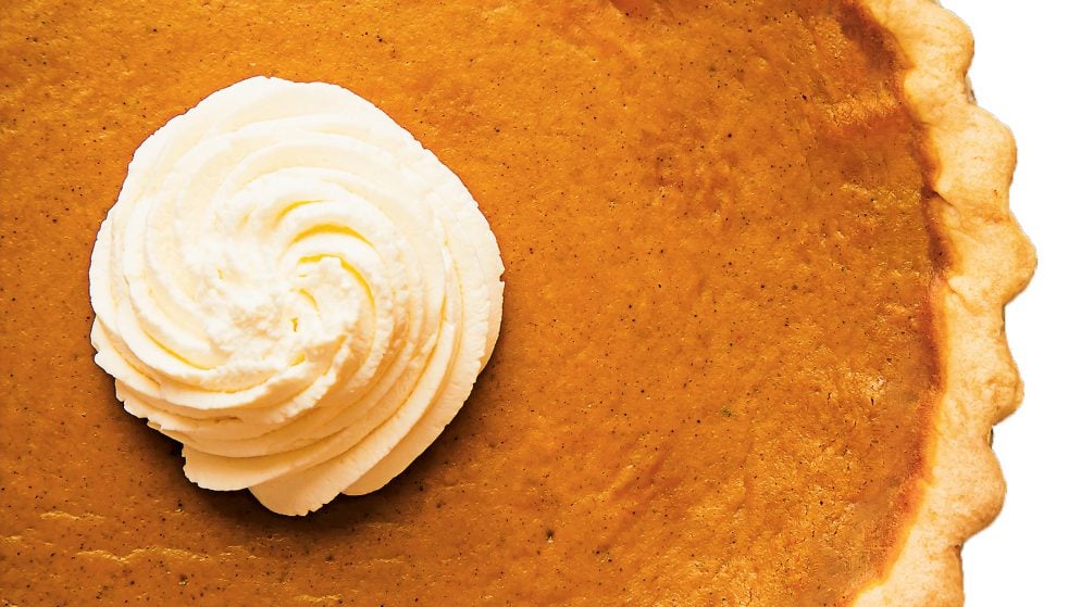 Pumpkin pie. Photograph by Scott Suchman.