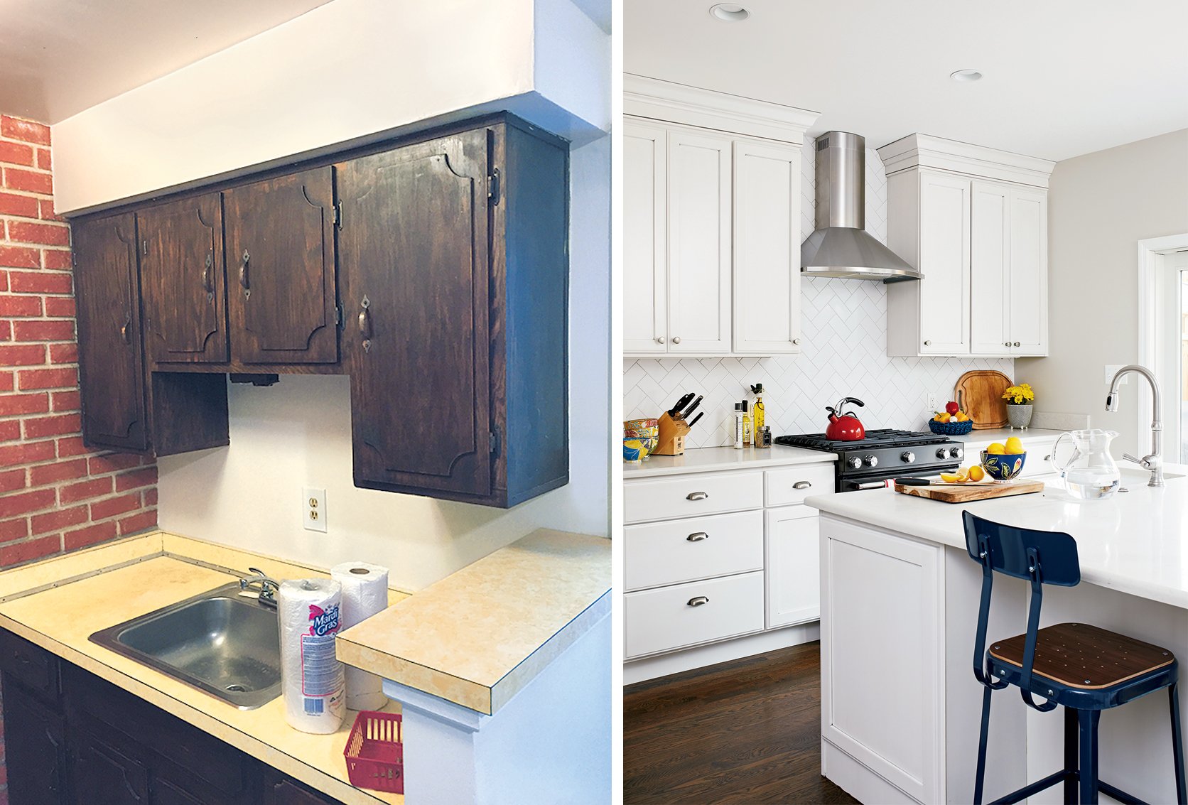 KitchenRowhouseBA - Washingtonian rowhouse renovation