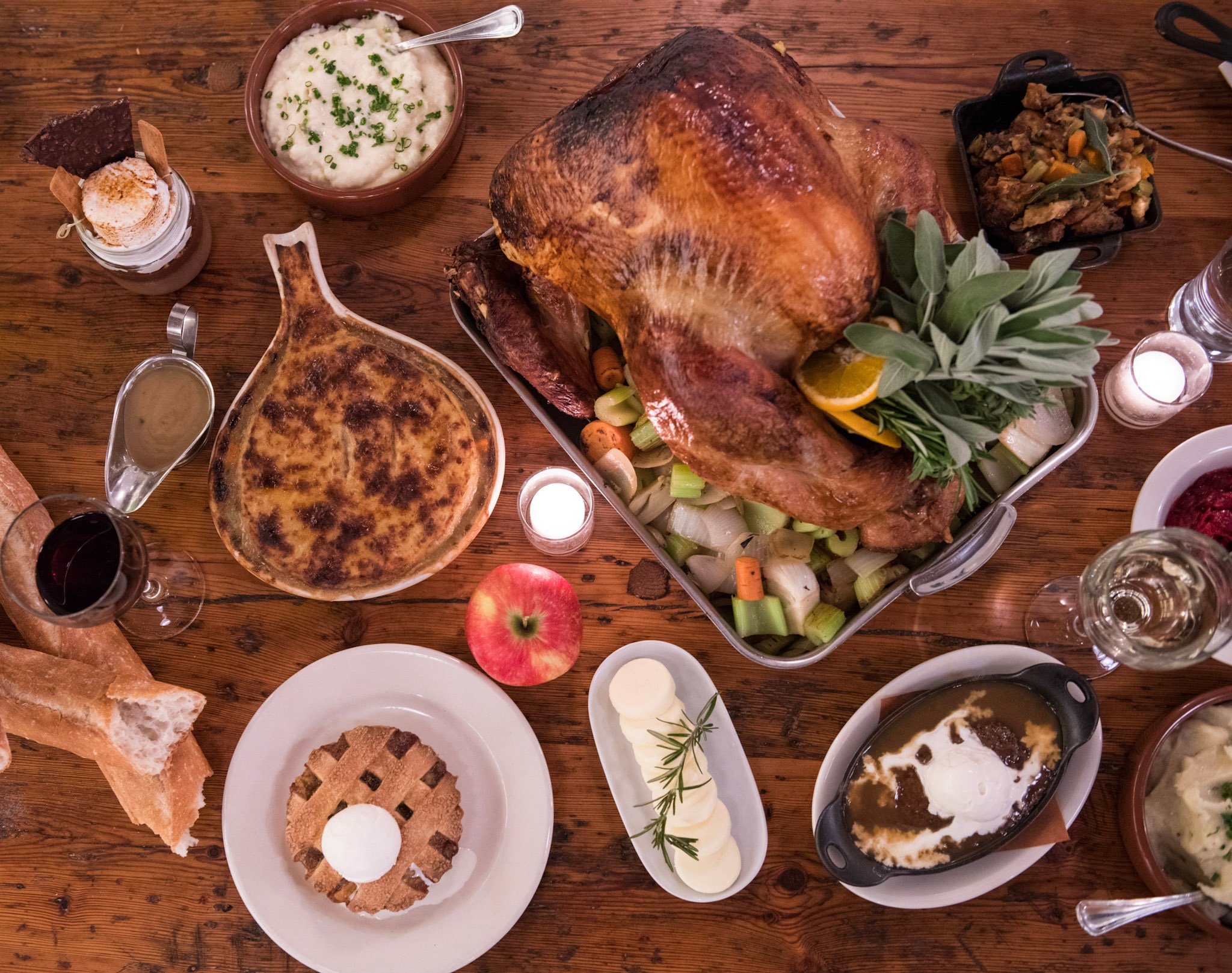 Thanksgiving dinner at The Smith. Photograph courtesy of The Smith. 