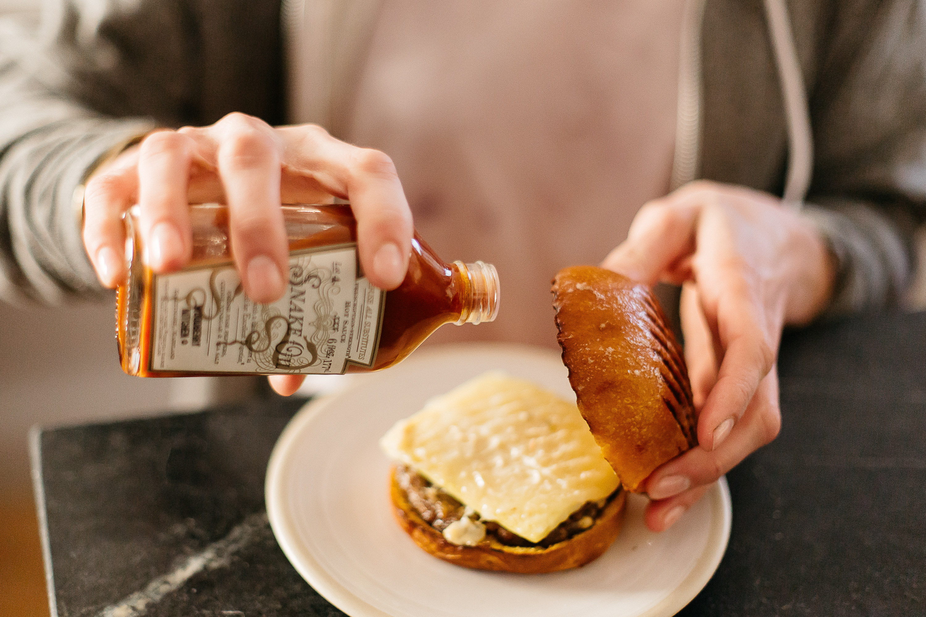 The breakfast sandwich at the Cup We All Race 4. Photograph by Anna Meyer. 