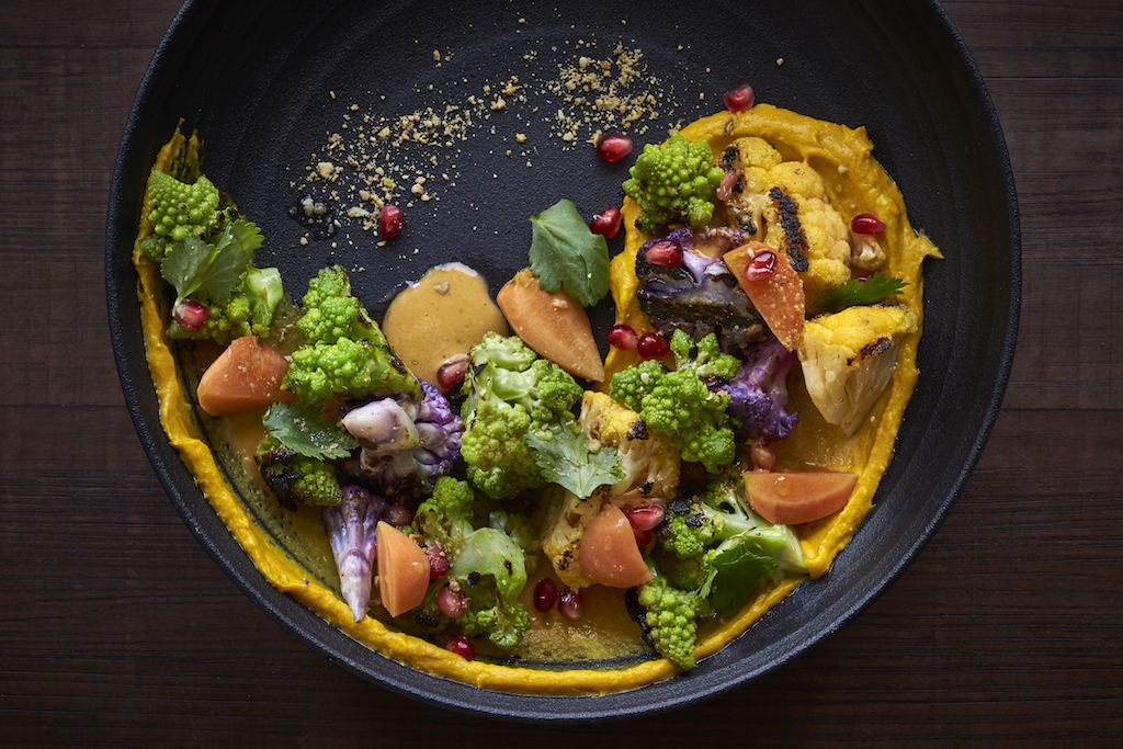 Olivia Cauliflower - Washingtonian Olivia modern Mediterranean restaurant Penn Quarter Ashok Bajaj