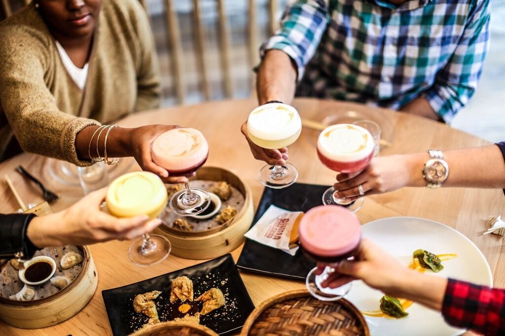 Saturday is Peru's National Pisco Sour Day. Celebrate with  pisco sours at China Chilcano. Photograph courtesy of China Chilcano.