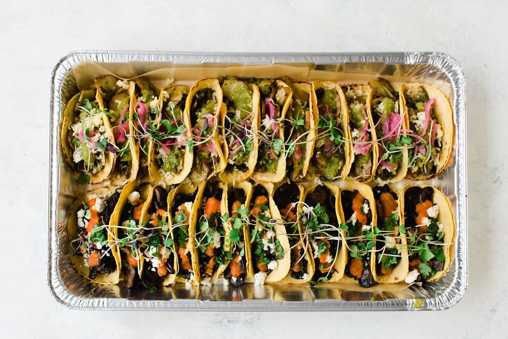 Go vegetarian for the Super Bowl with Chaia tacos. Photograph courtesy of Chaia.