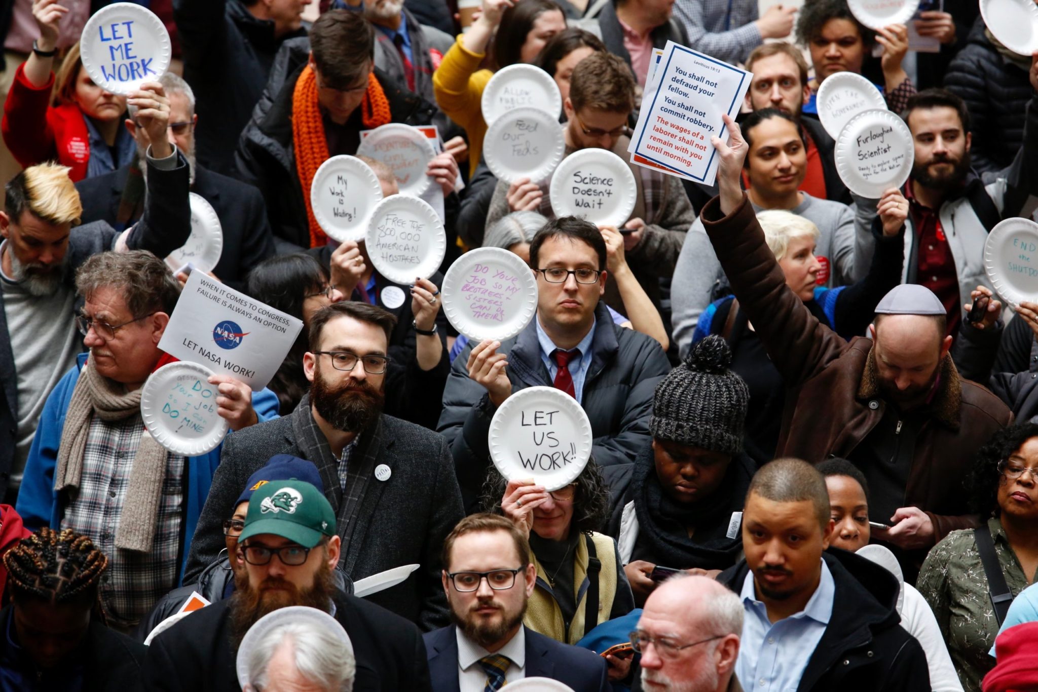 PHOTOS: Furloughed Workers Protest the Government Shutdown on Capitol Hill