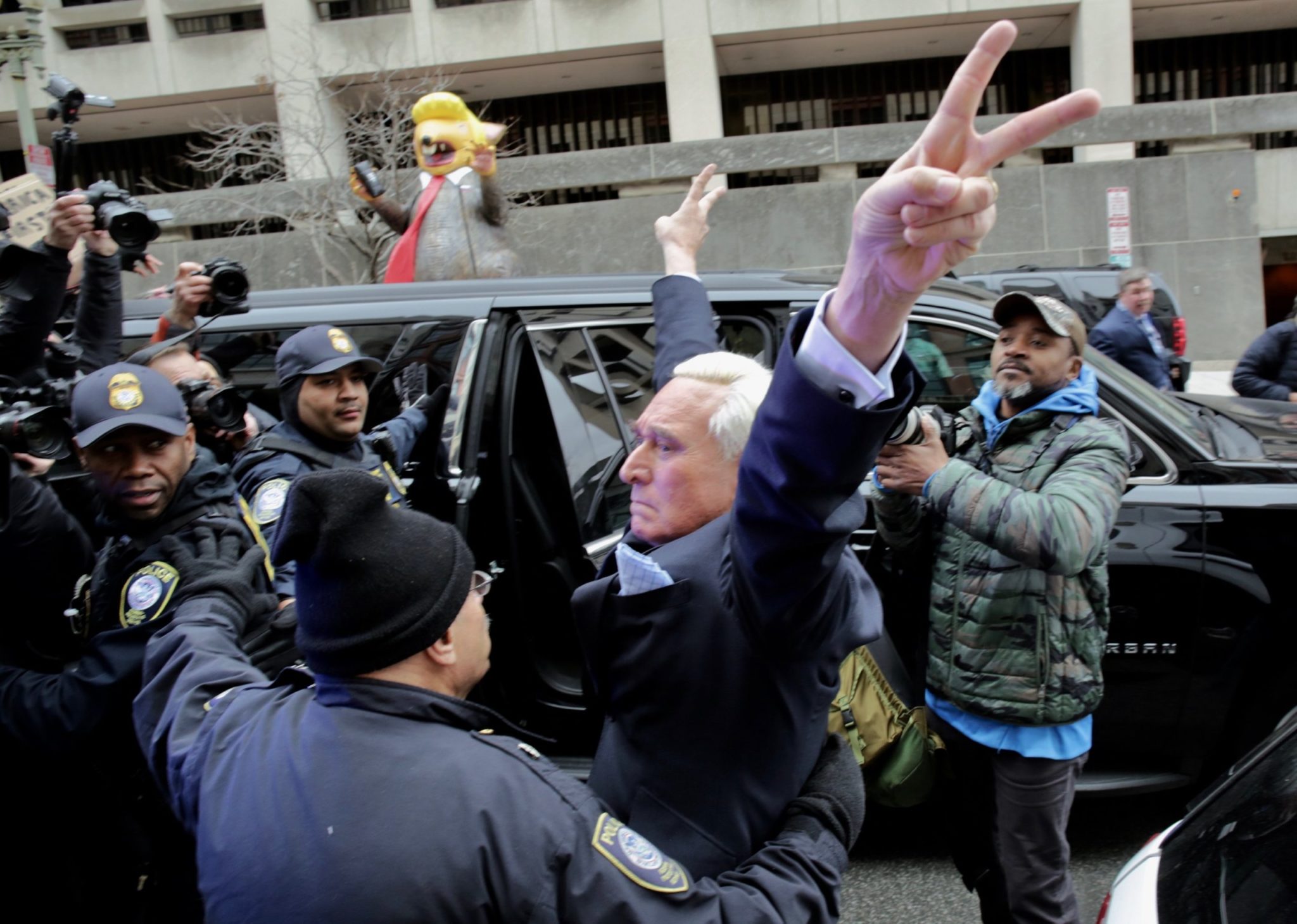 “We Love Roger!”: The Scene Outside Roger Stone’s Arraignment