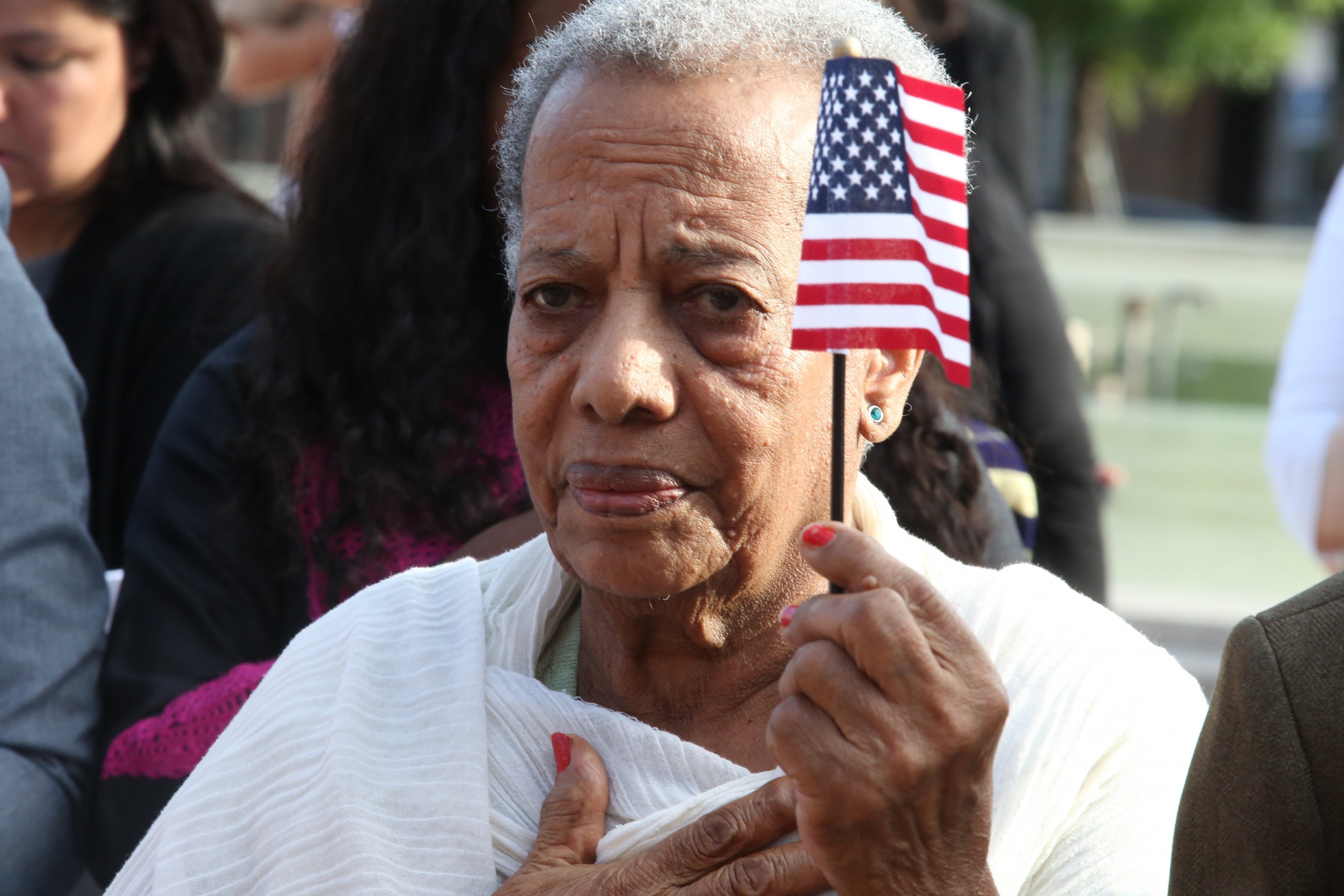 Photographs of Immigrants Becoming U.S. Citizens: A citizenship ceremony at the Old Town Alexandria City Hall.