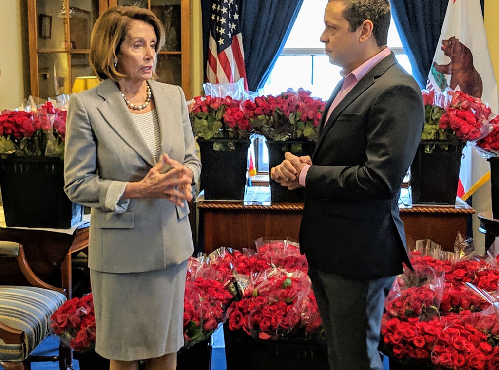 pelosi freedom roses