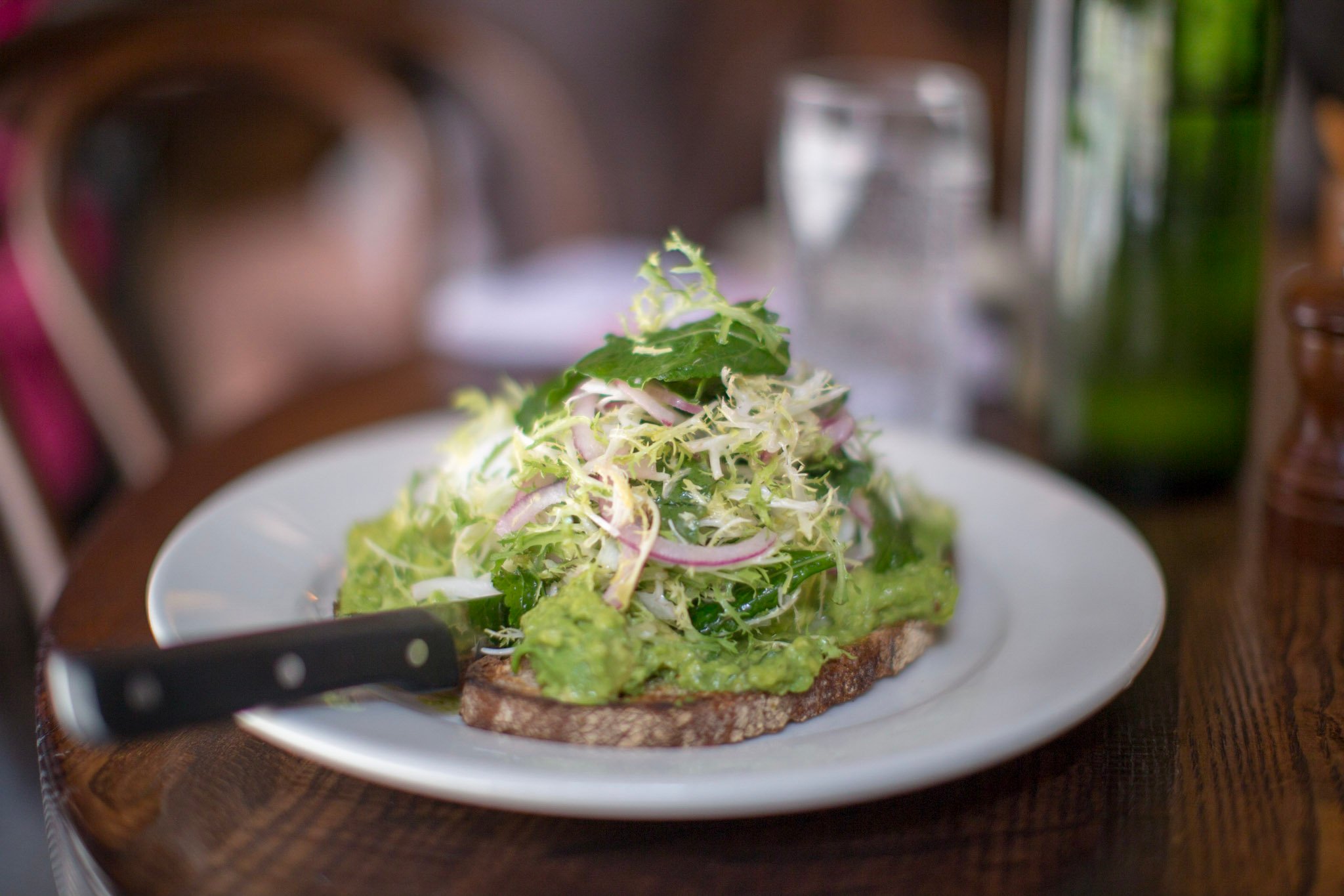 Avocado toast at the Smith. Photograph courtesy of the Smith.