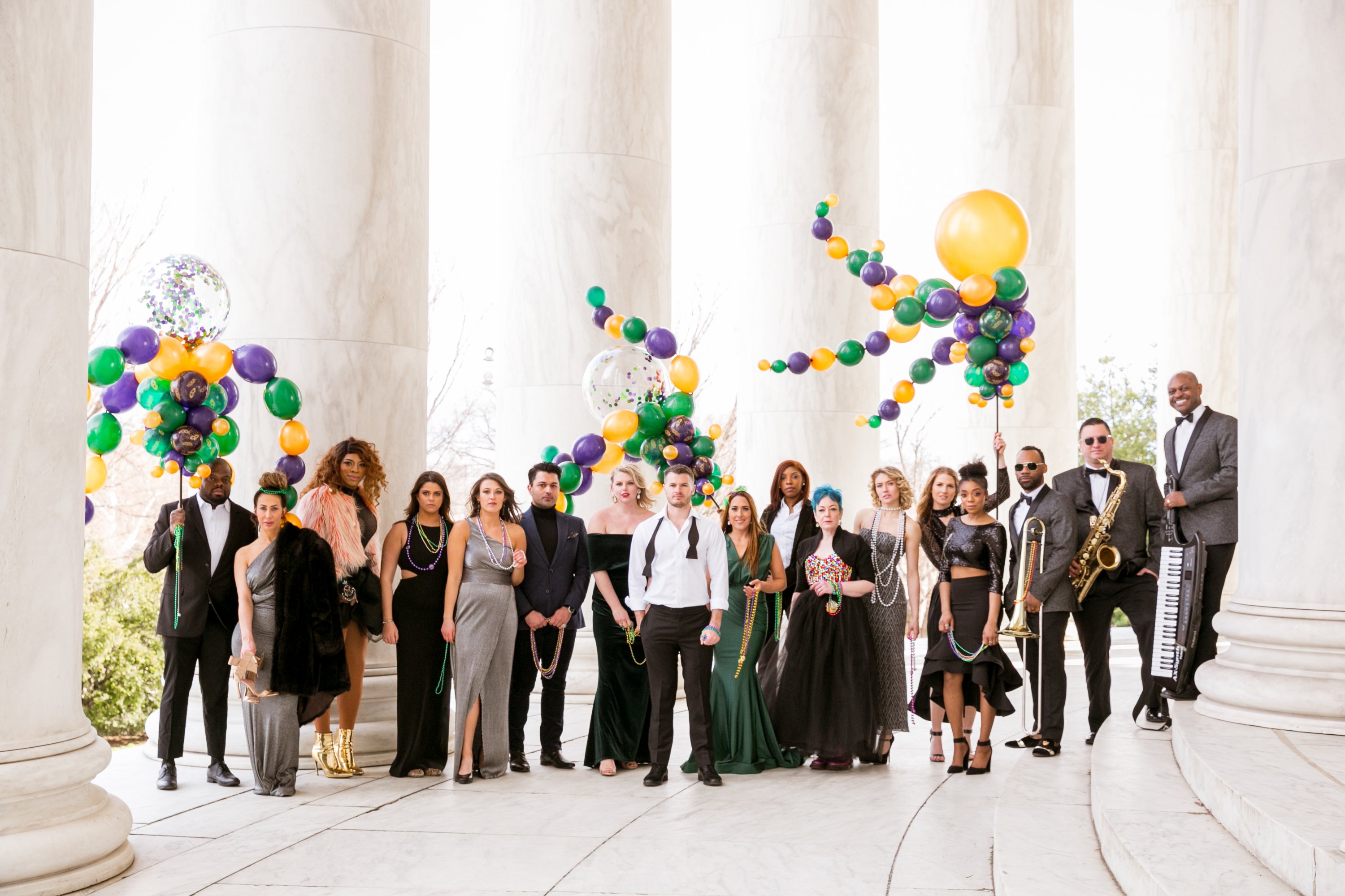 Group with Balloons - Washingtonian