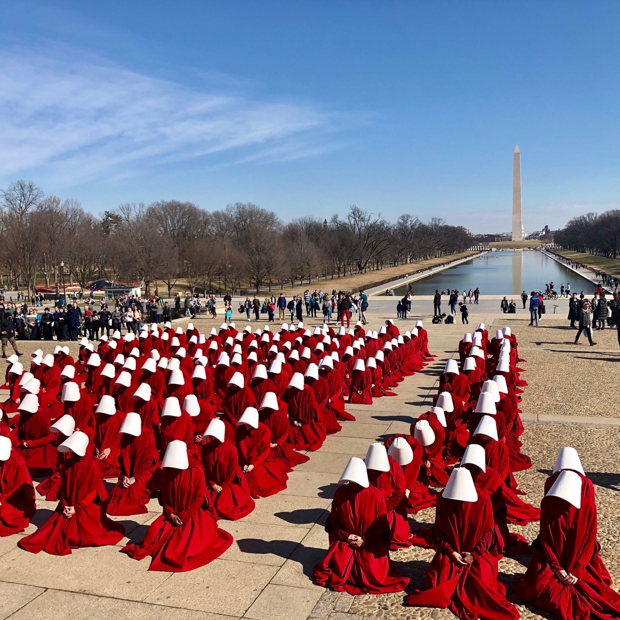 The Handmaid39s Talequot Is Filming Parts of Season 3 In DC on the National  Mall and the Photos Are Pretty Intense