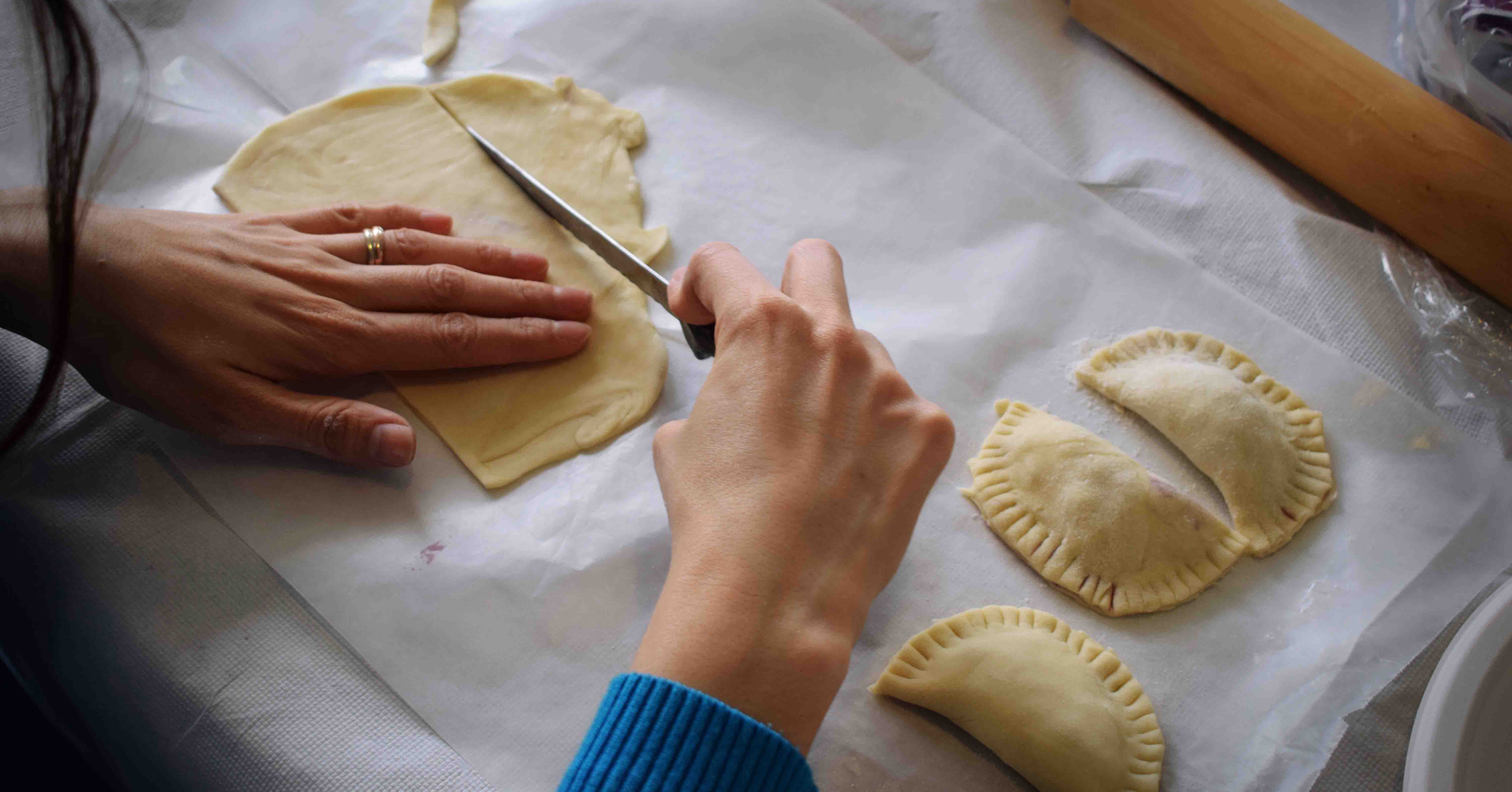 kristina-tripkovic-604017-unsplash_making-empanadas-cooking-class - Washingtonian Cooking class. Photograph via Unsplash.