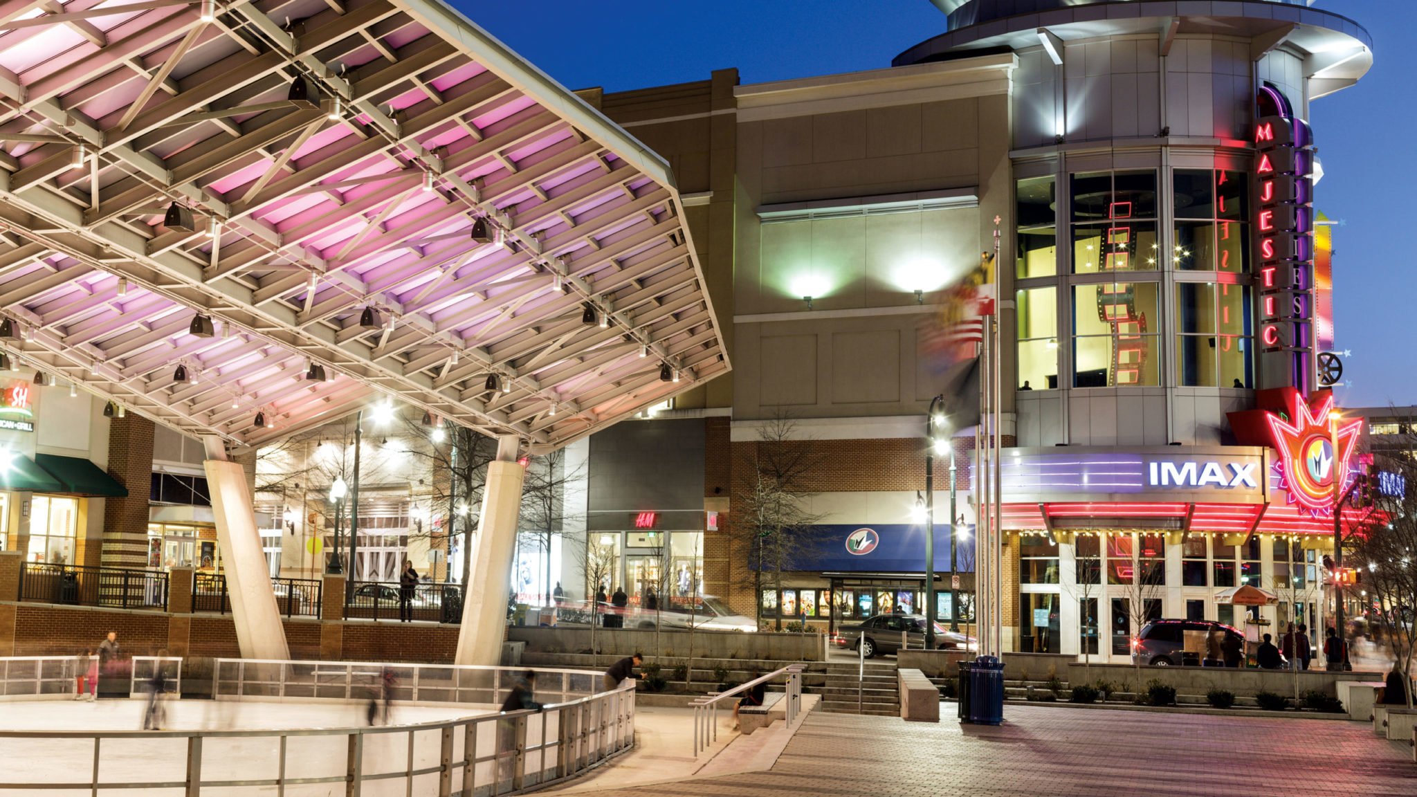 Neighborhood Guide: Silver Spring. Ice skating at Veterans' Plaza. Photograph by Philip Scalia/Alamy.