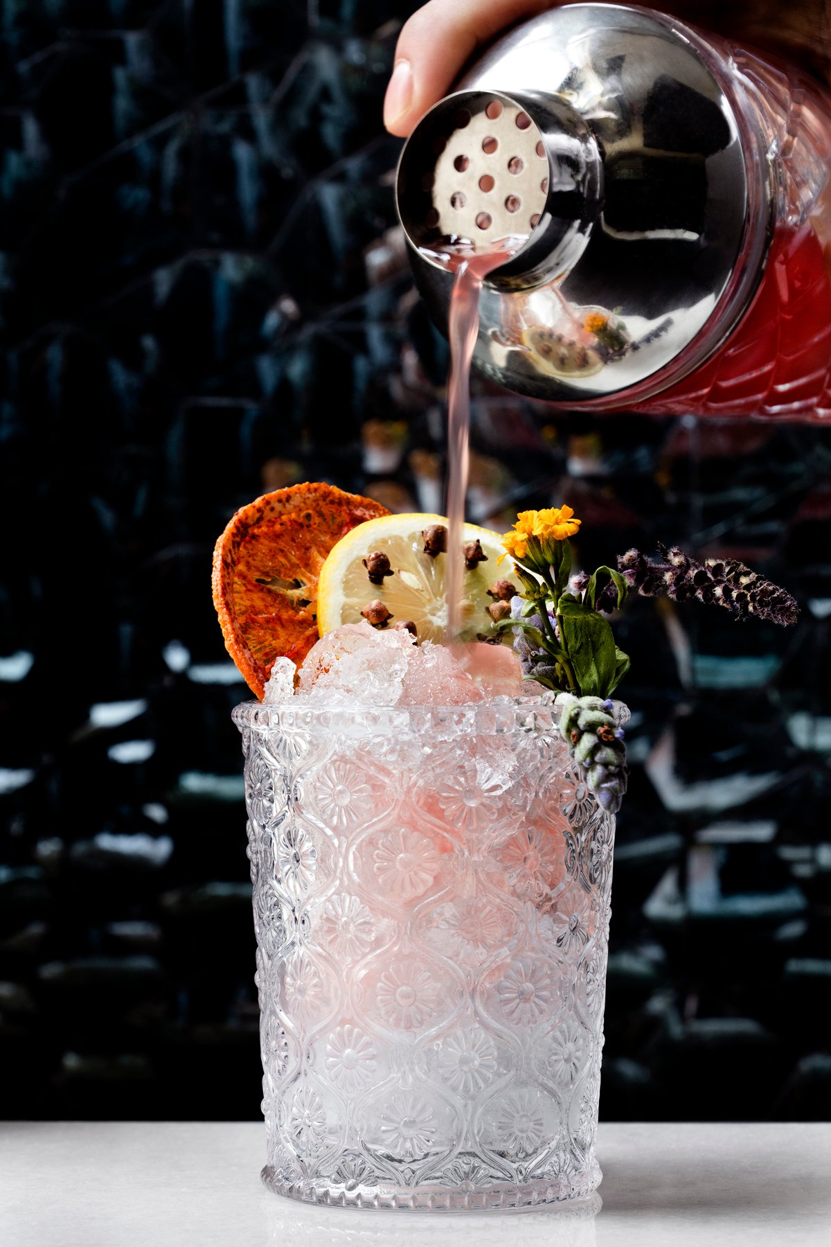 0188_PunjabGrill_01_26_19_SMALL - Washingtonian The punch is called the "the land of five waters," another name for the Punjab region. Photograph courtesy of Punjab Grill.