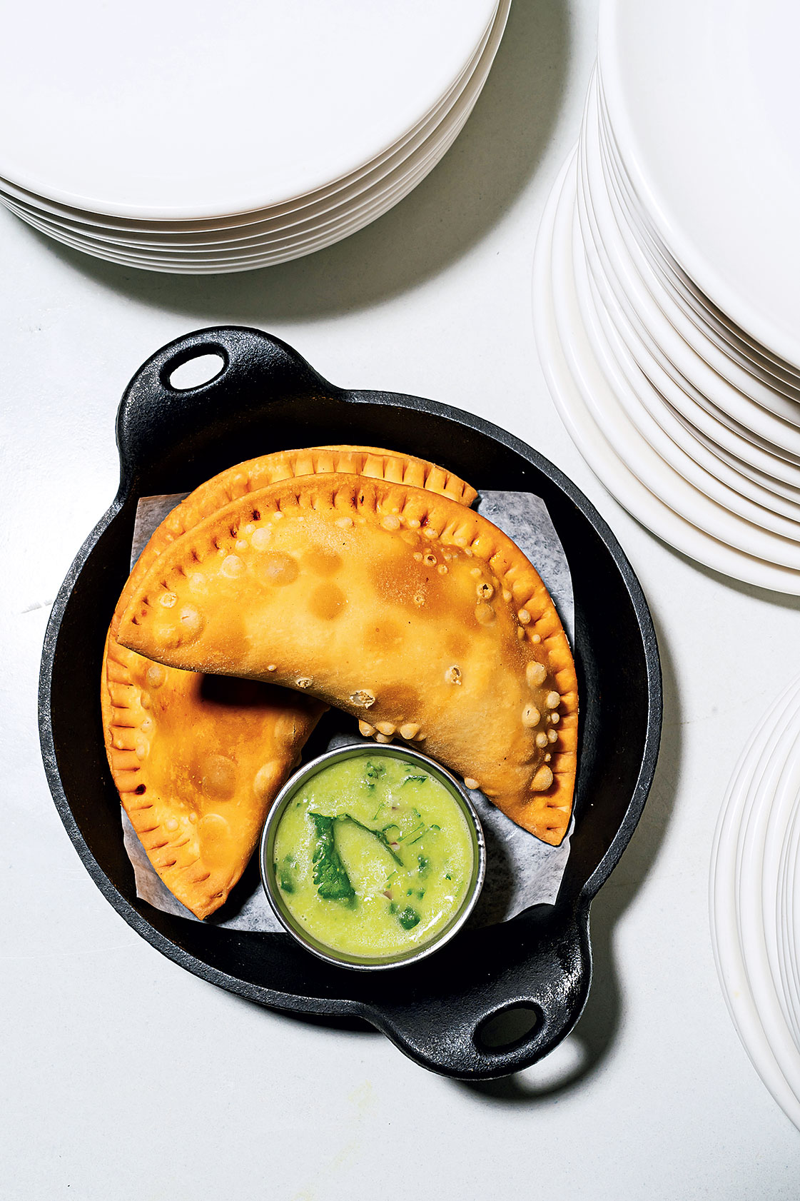 The beef-filled empanadas. The beef-filled empanadas.