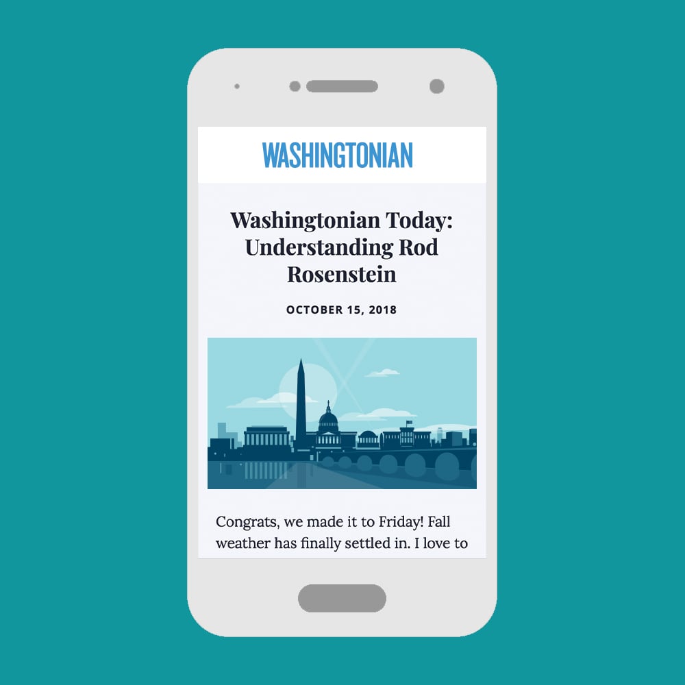 Subscribe Washingtonian: Newsletters