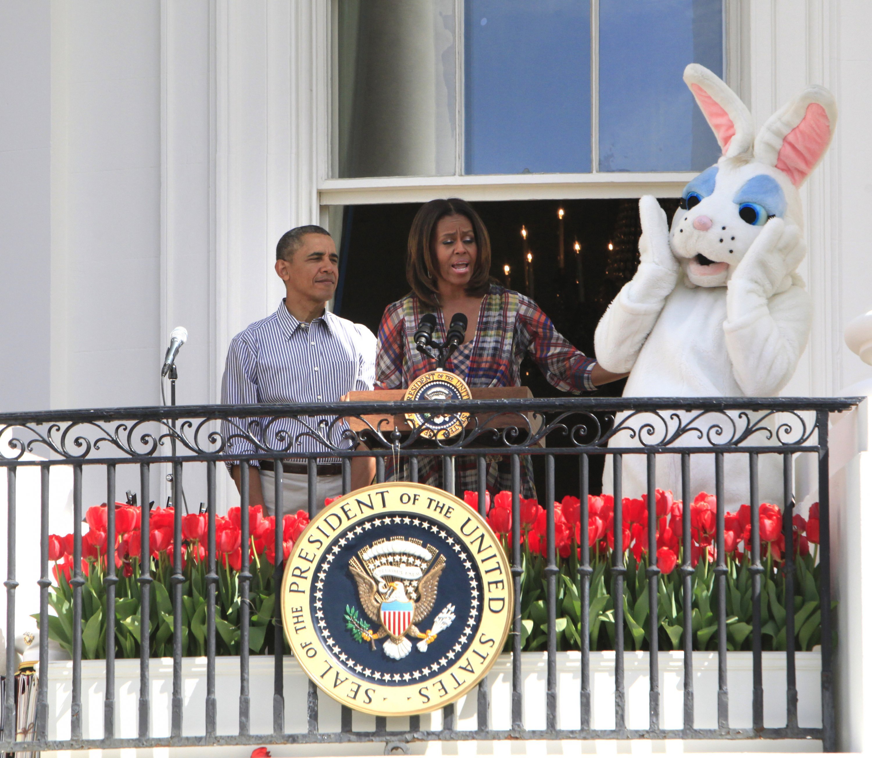 AP_774312711630 - Washingtonian Melania Trump, White House Easter Bunny