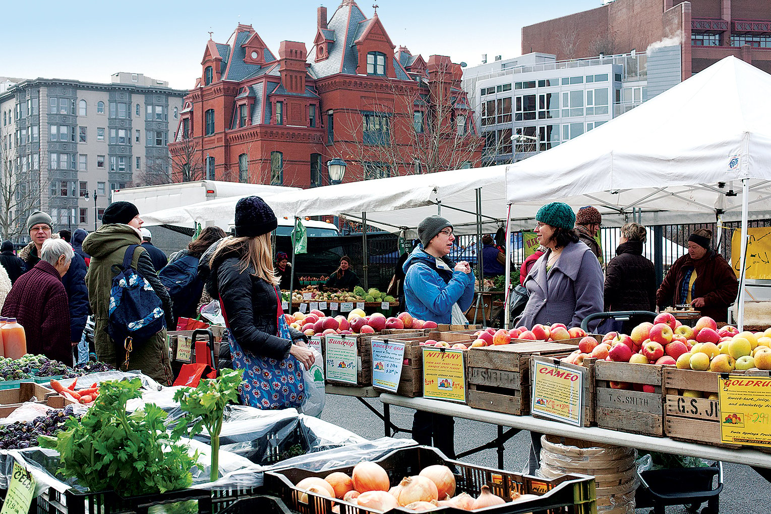 Dupont's Sunday farmers market is a favorite among local chefs. Photograph by Hong Le.
