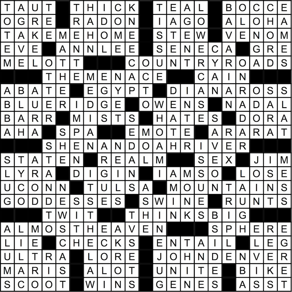 May 2019 Crossword Answer Key Washingtonian Dc