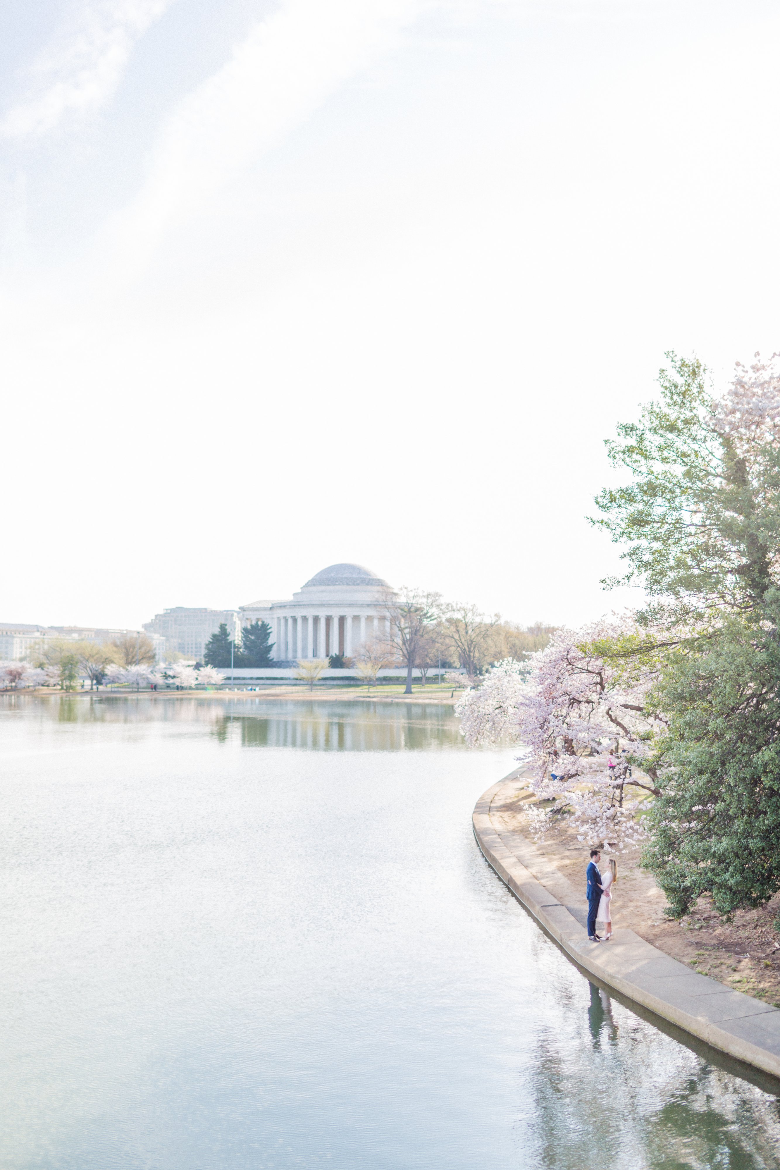 kir-tuben-cherry-blossom-engagement-4 - Washingtonian Perfect cherry blossom engagement photo