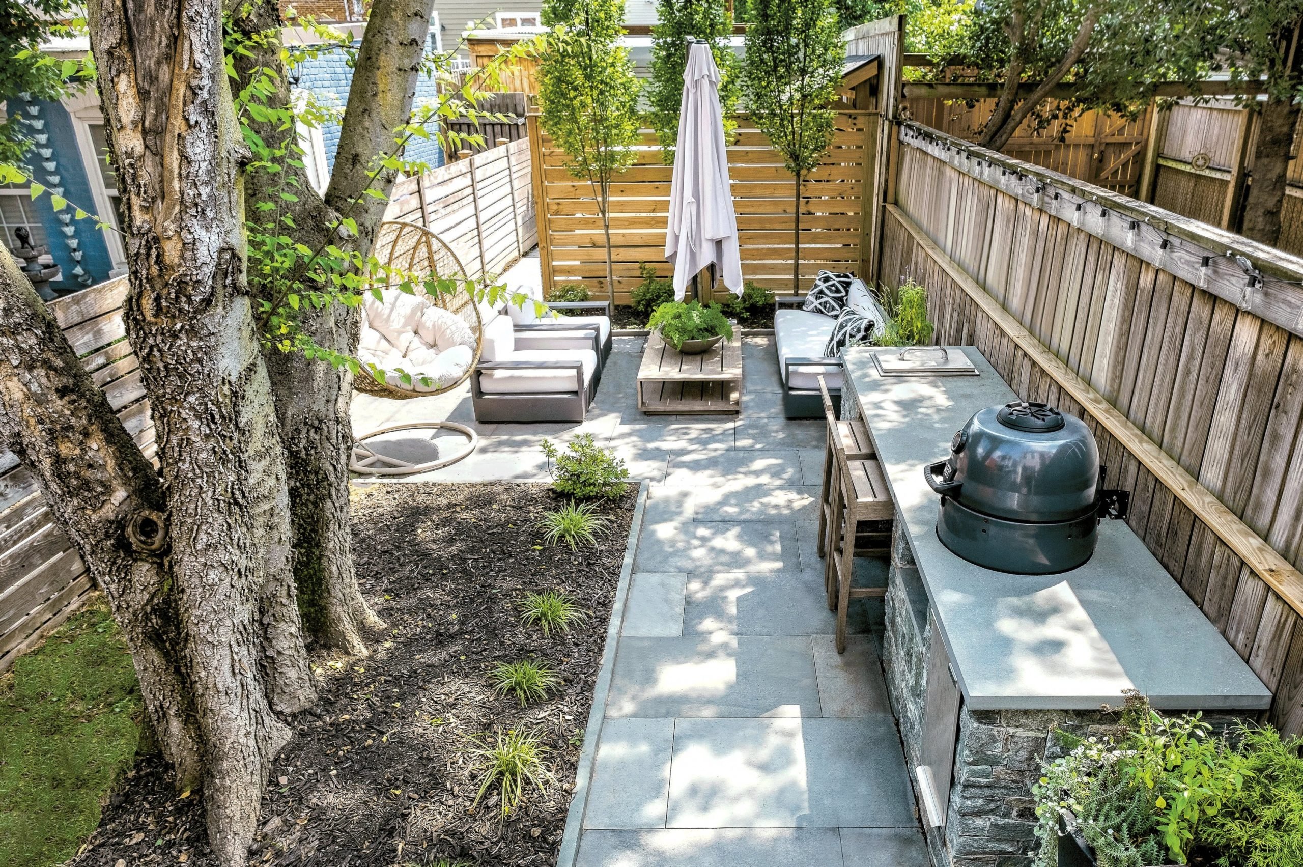 how-to-cram-a-lot-of-outdoor-fun-into-a-narrow-back-yard-washingtonian