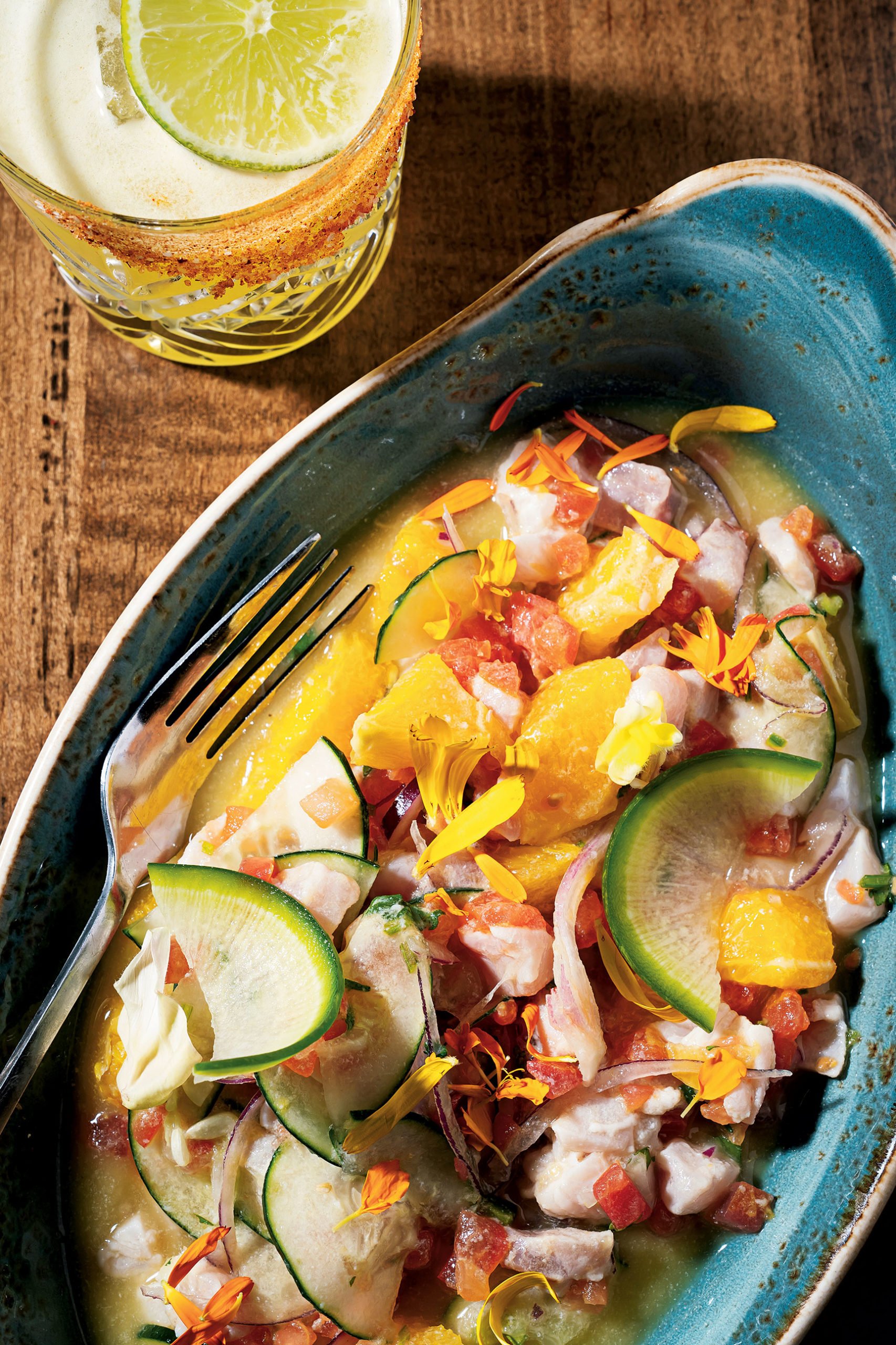 Urbano 116's ceviche amarillo. Urbano 116's ceviche amarillo.