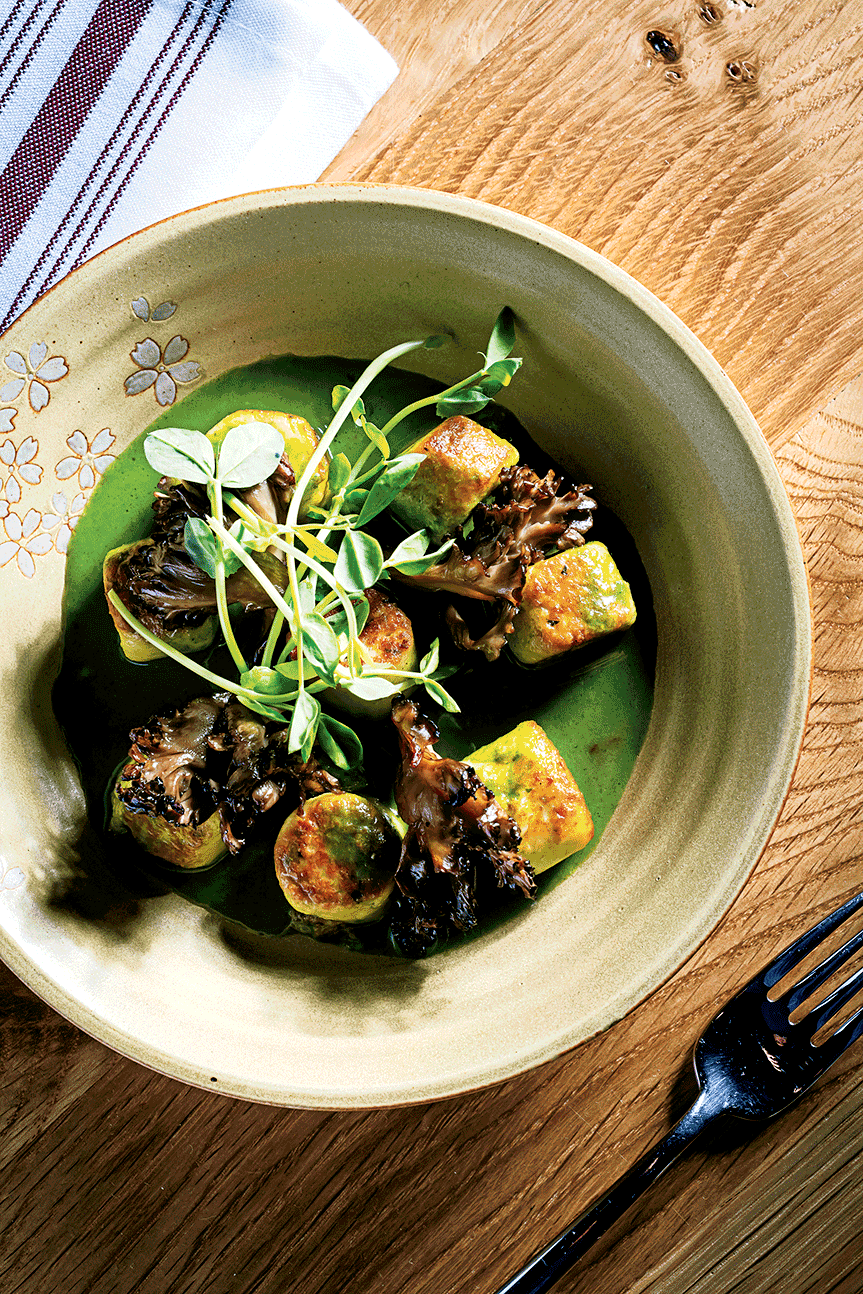 Parisian-style gnocchi with preserved lemon.