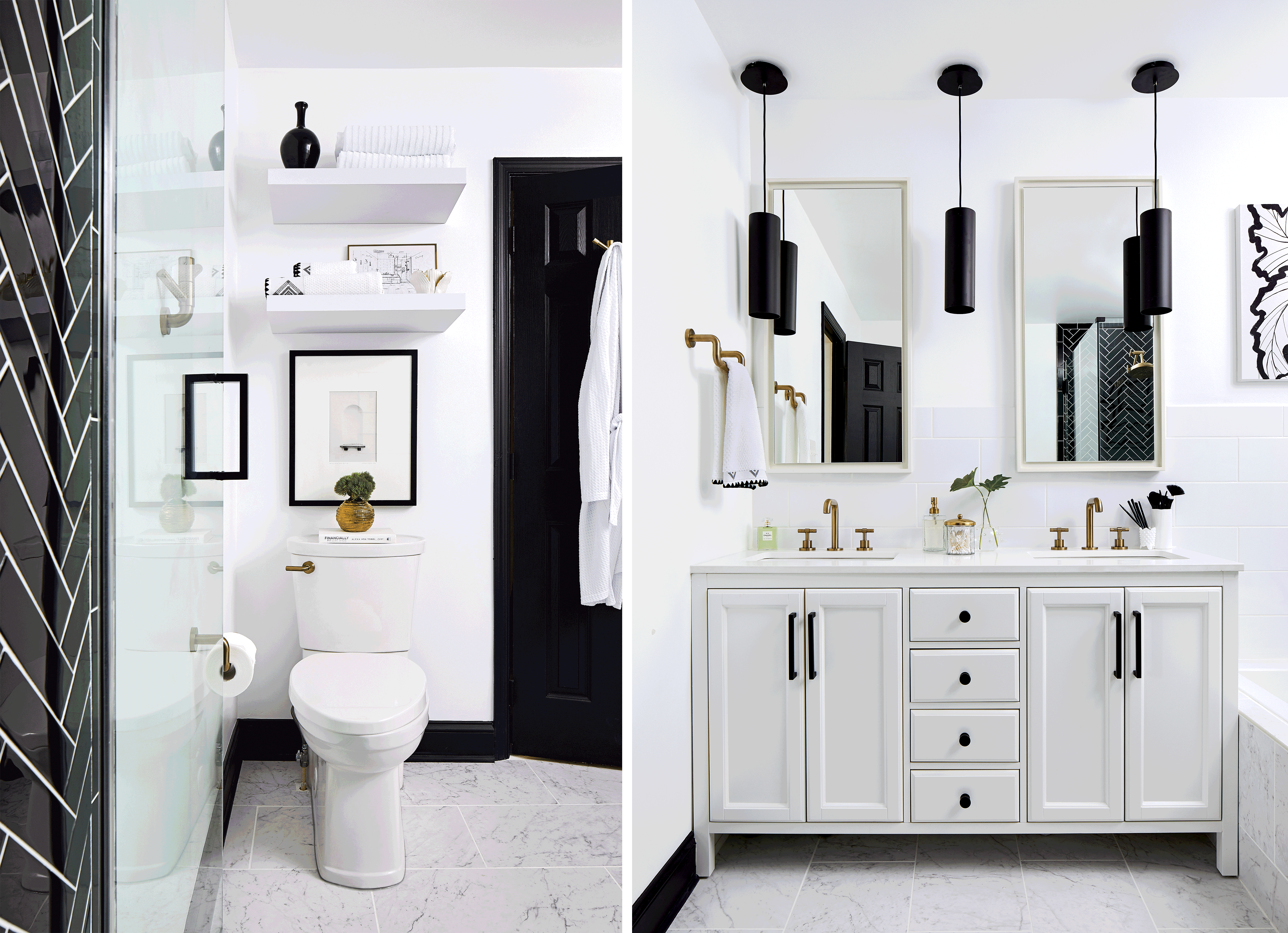 These 4 Cool Bathrooms Prove Black And White Isn T Boring