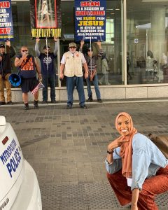 What I’m Wearing: The Woman Who “Smiled in the Face of Bigotry” and Went Viral