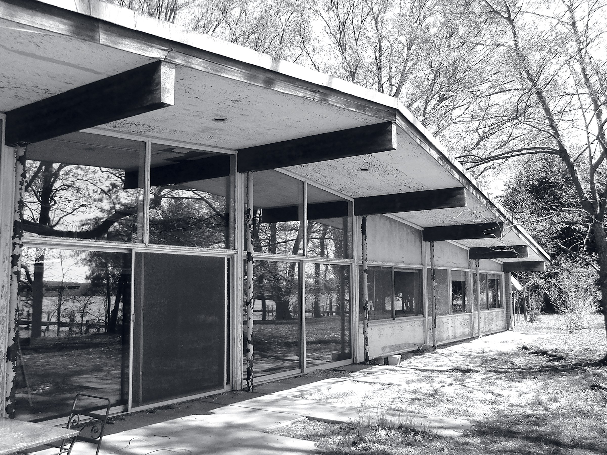 The outside of the home before the renovation. Photograph courtesy of Wiedmann Architects.