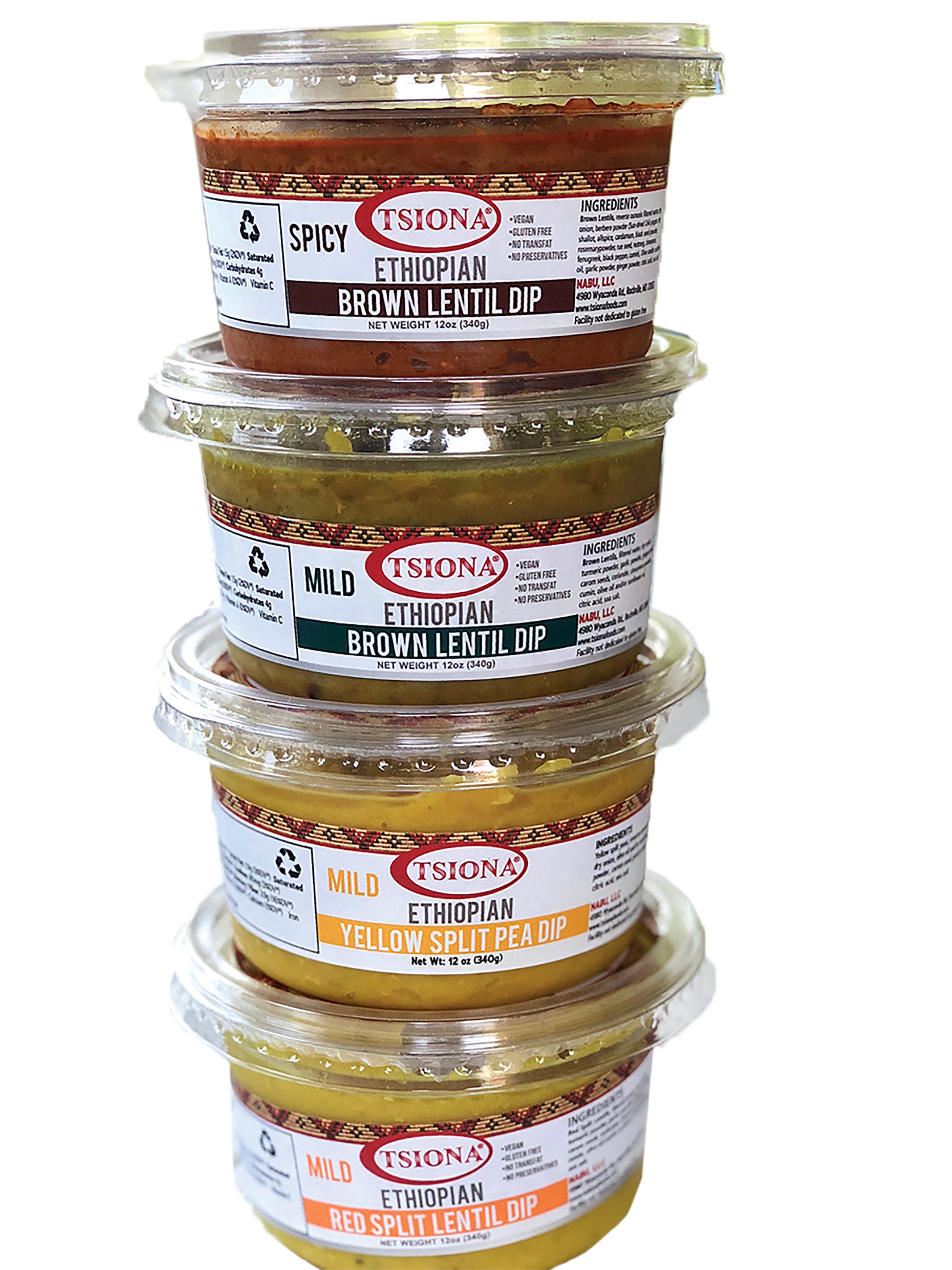 Photograph of dips Courtesy of Tsiona Foods. 