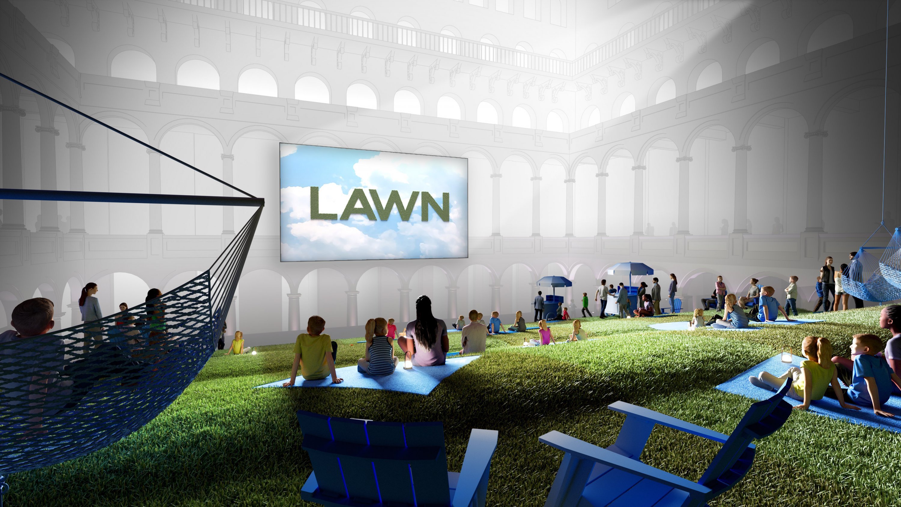 Photograph of “Lawn” Courtesy of LAB at Rockwell Group/National Building Museum 