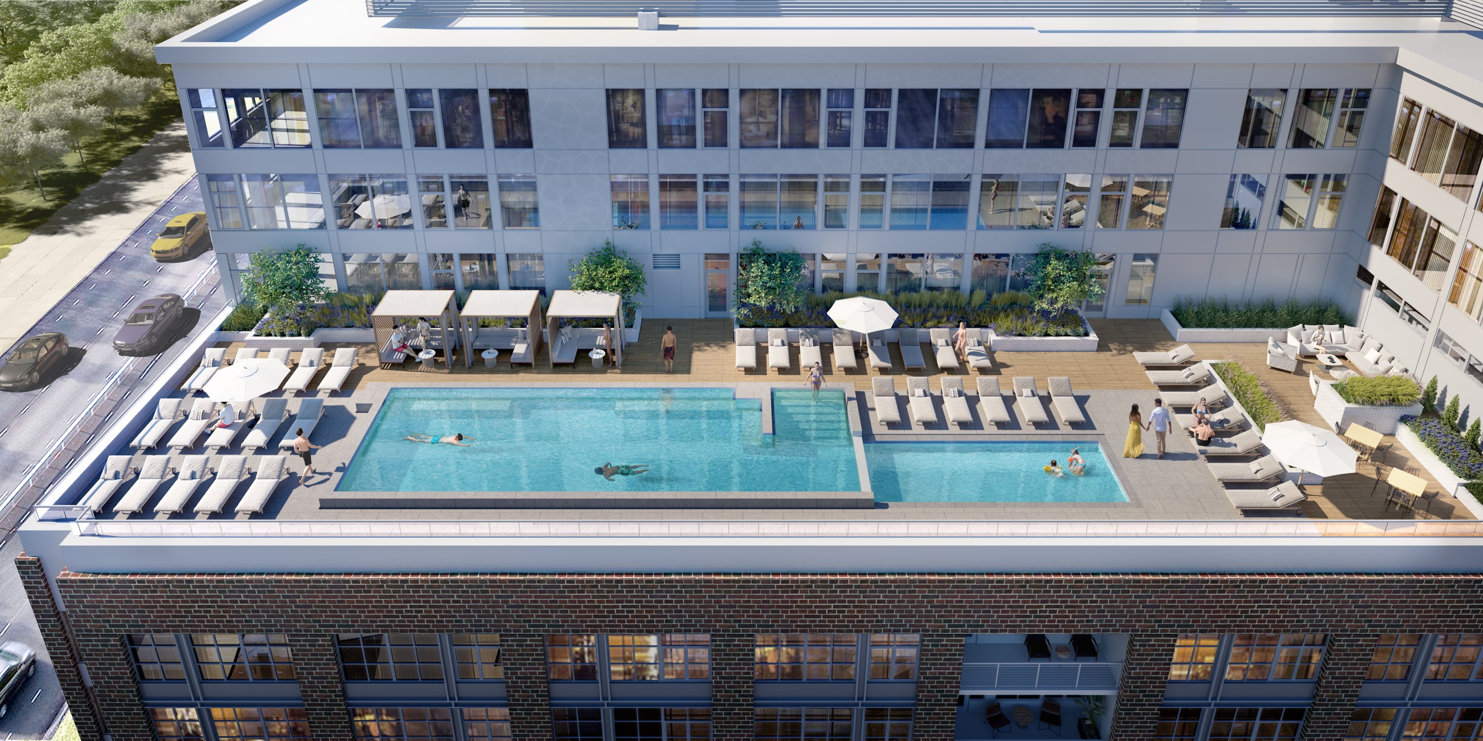 The Foundry at Carlyle_Rooftop Pool Deck SW - Washingtonian