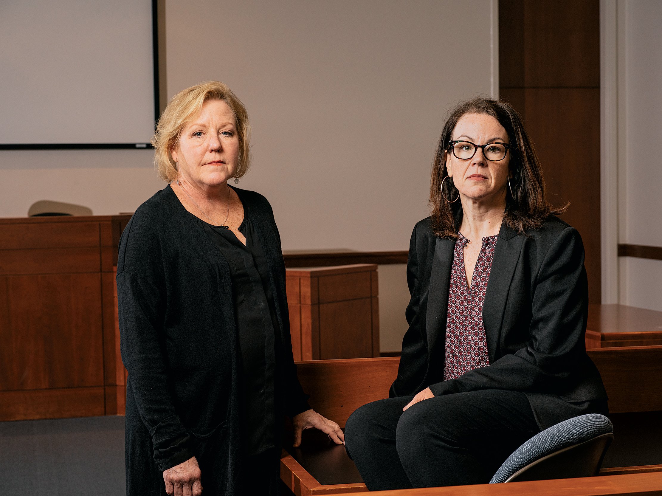 UVA lawyer Deirdre Enright (left) has picked apart the case with Jennifer Givens (right) and others at the Innocence Project for a decade.