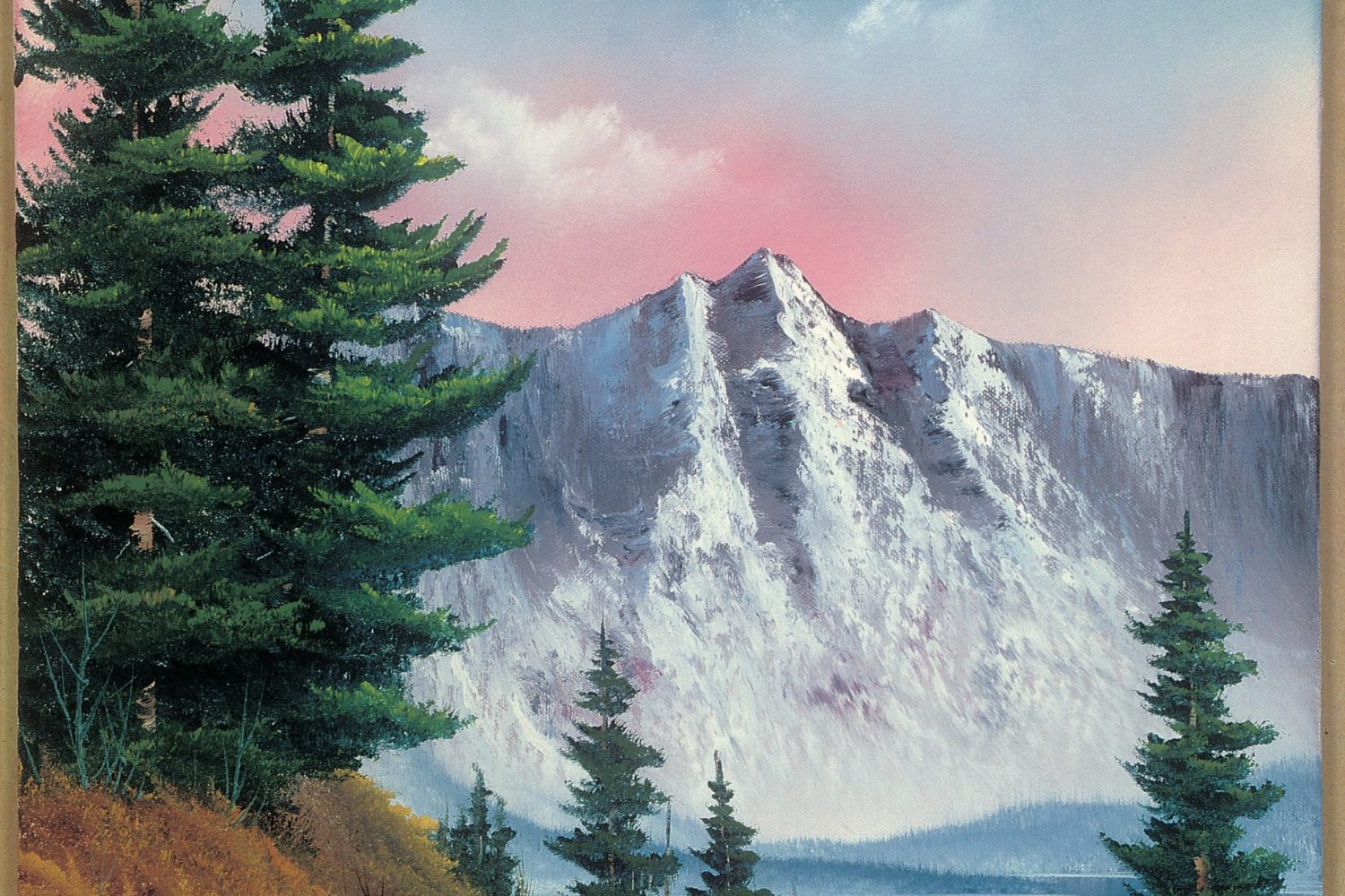 The largest collection of Ross’ paintings to ever be displayed at one time will be shown in the Franklin Park Arts Center in Purcellville, Virginia. Courtesy of Bob Ross Inc.