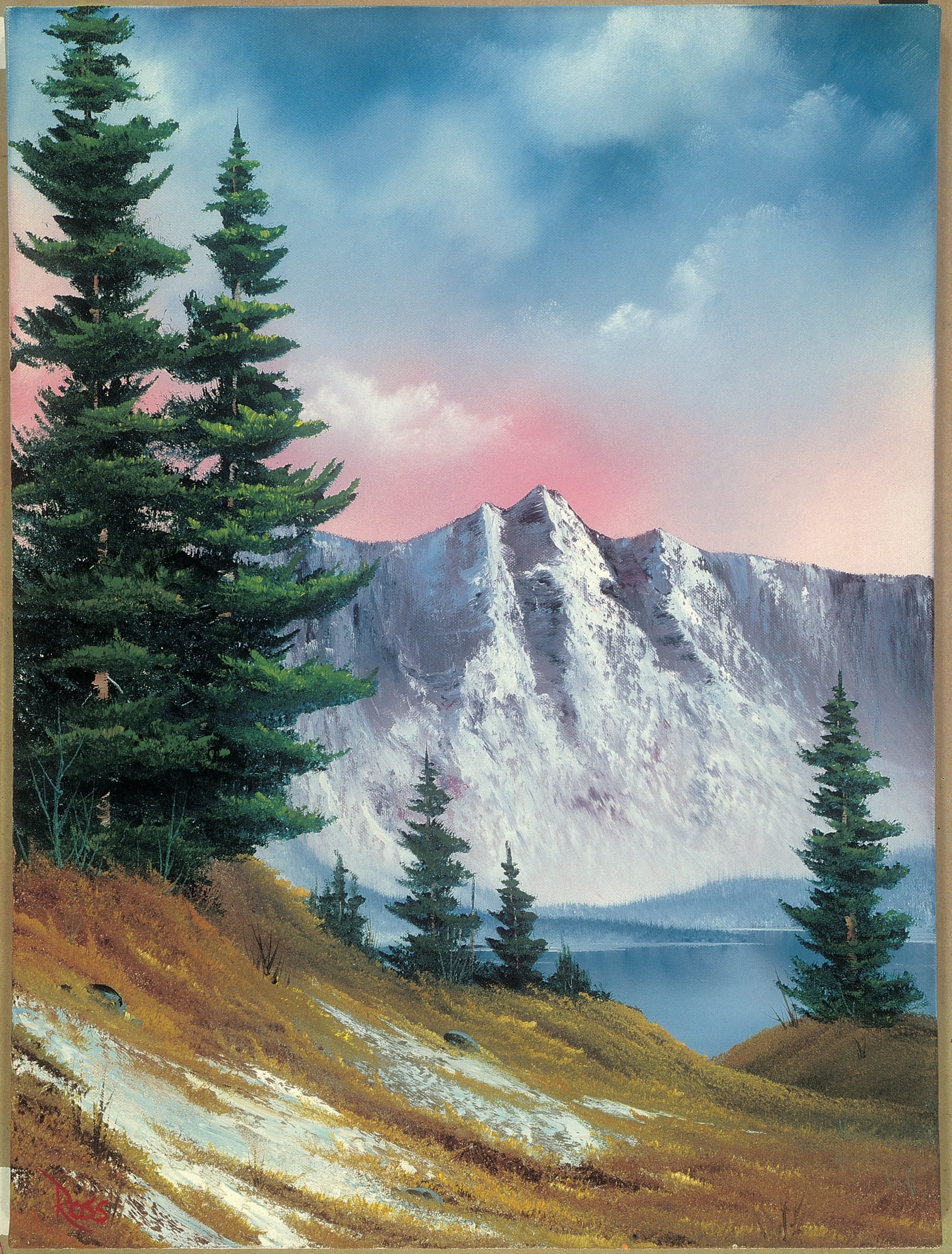 The largest collection of Ross’ paintings to ever be displayed at one time will be shown in the Franklin Park Arts Center in Purcellville, Virginia. Courtesy of Bob Ross Inc.