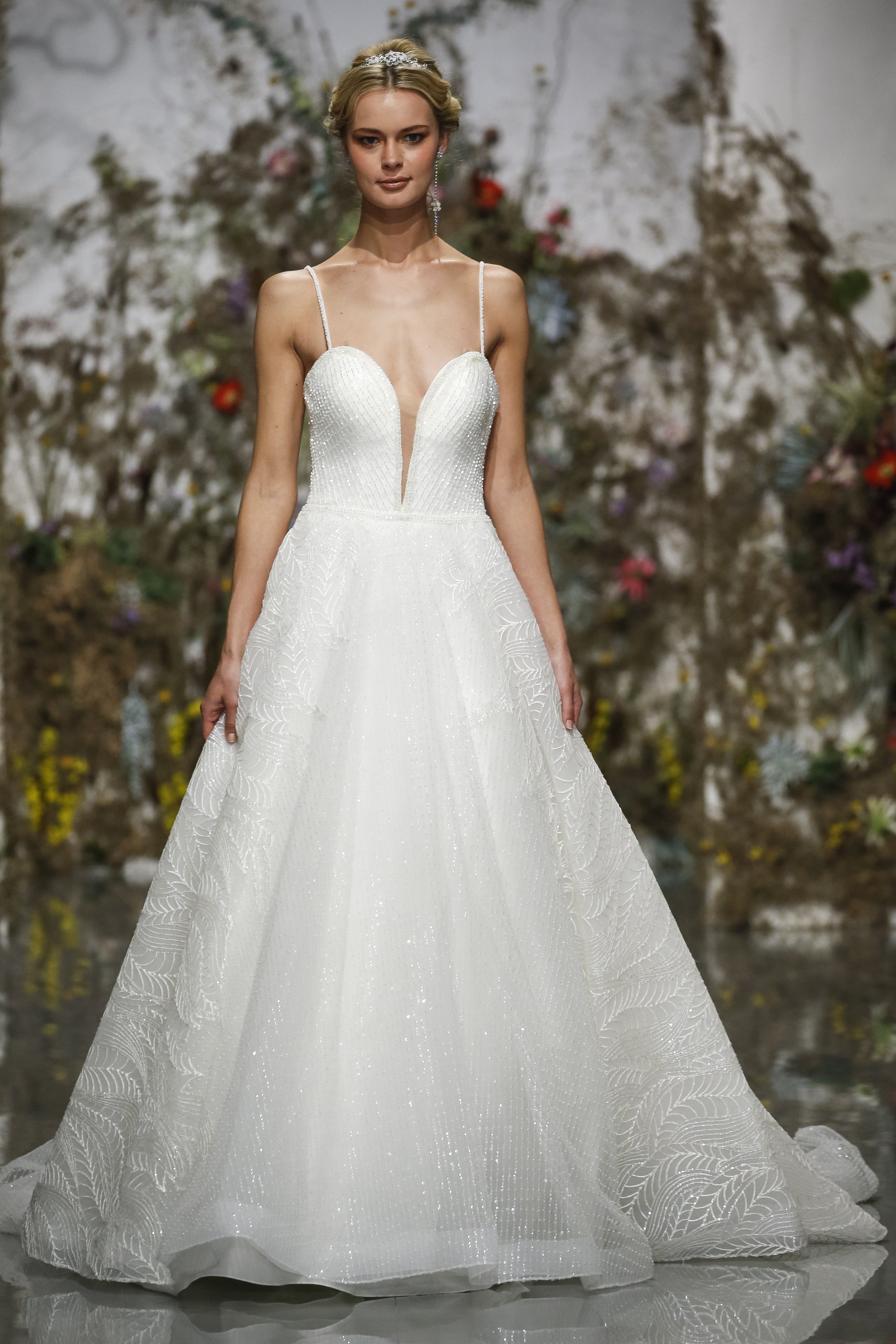 23021 Deep V Neckline Wedding Dress with Mickdo Fabric ALine Skirt Bridal  Gown Dress with Directly Supplied by Manufacturer Bridal  China Wedding  Dress and Bridal Wedding Dress price  MadeinChinacom