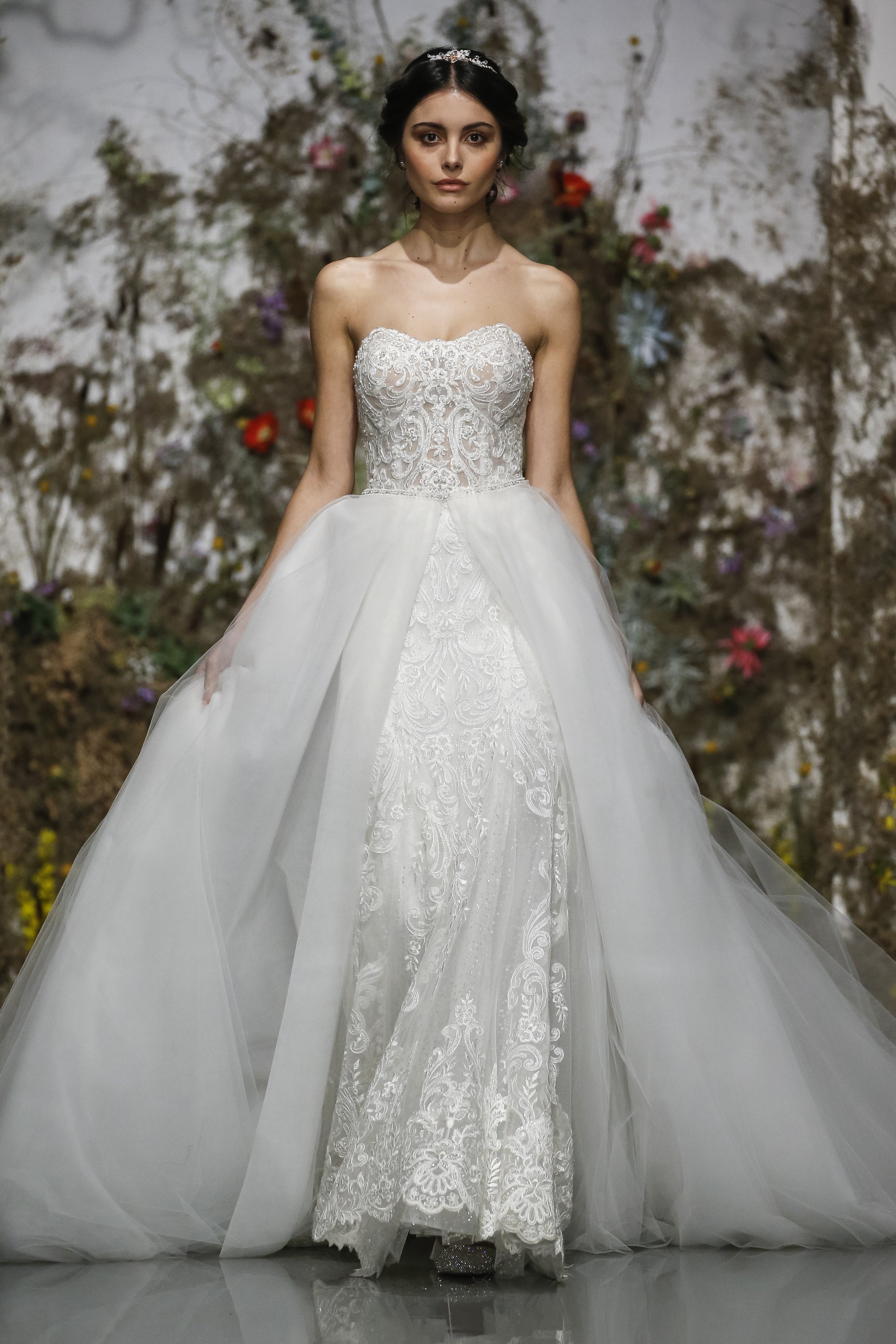 A TwoinOne Look 7 Wedding Dresses With Removable Overskirts
