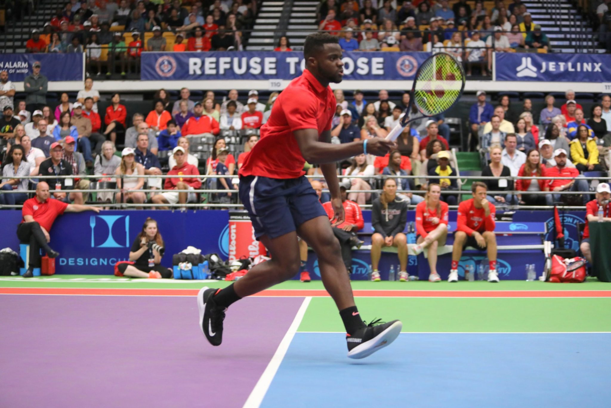 DC's pro tennis team, the Washington Kastles, are playing the opening game of the season at their new stadium in Union Market. Photograph by Kevin Koski.