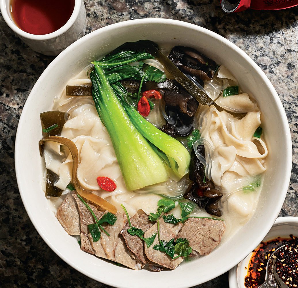 Henan-style hand pulled noodles with lamb.