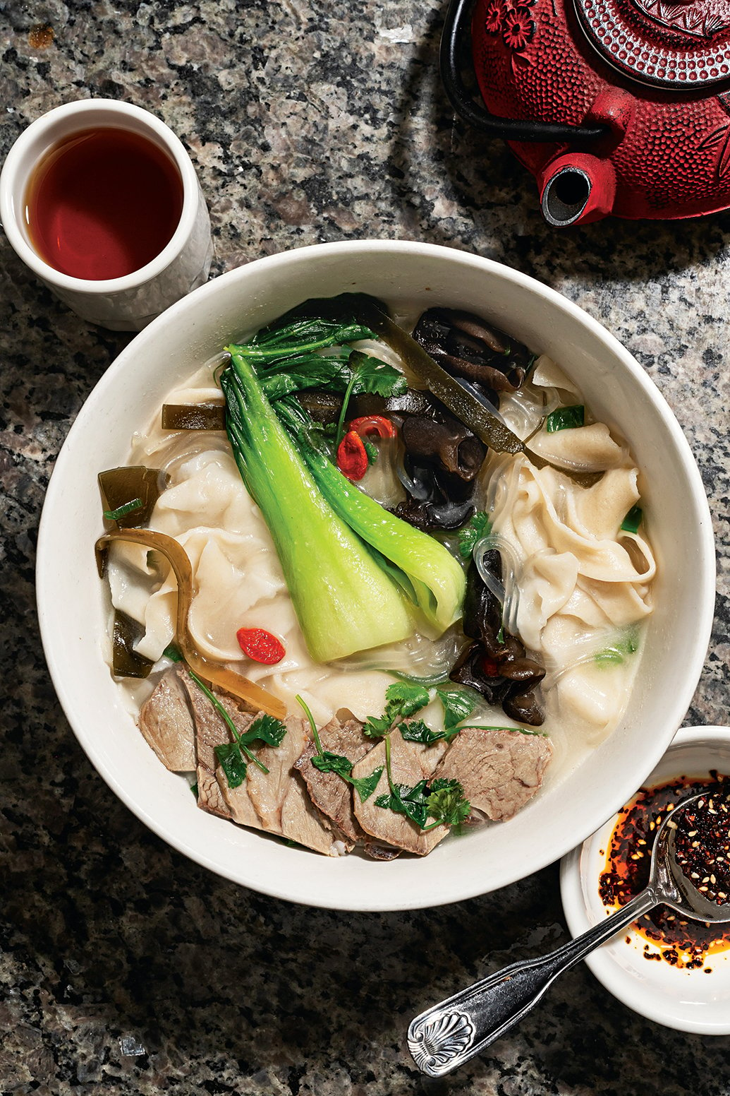 Henan-style hand pulled noodles with lamb.