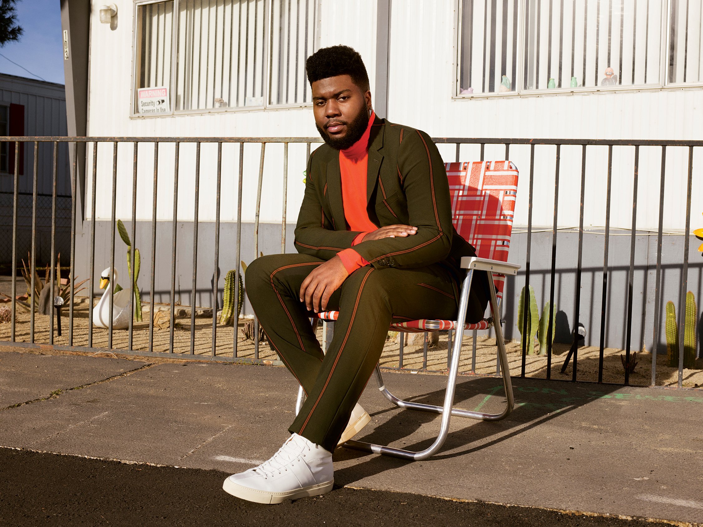 Singer Khalid. Photograph by Grace Pickering.