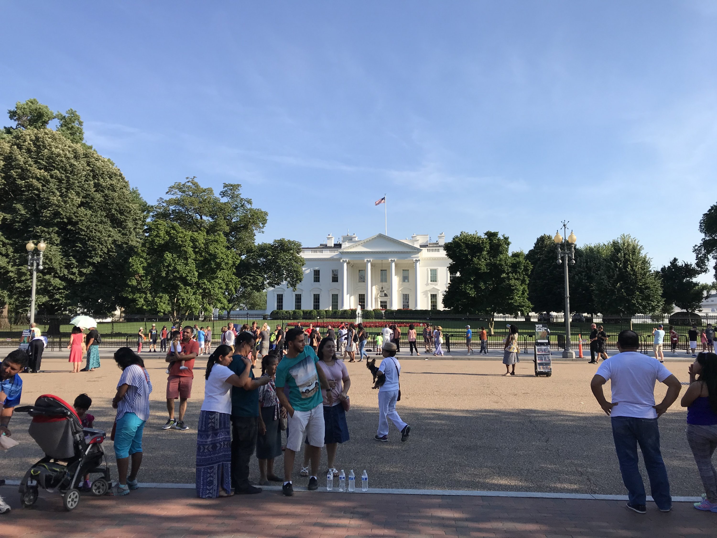 White House Fence Construction - The White House and President's Park (U.S.  National Park Service)