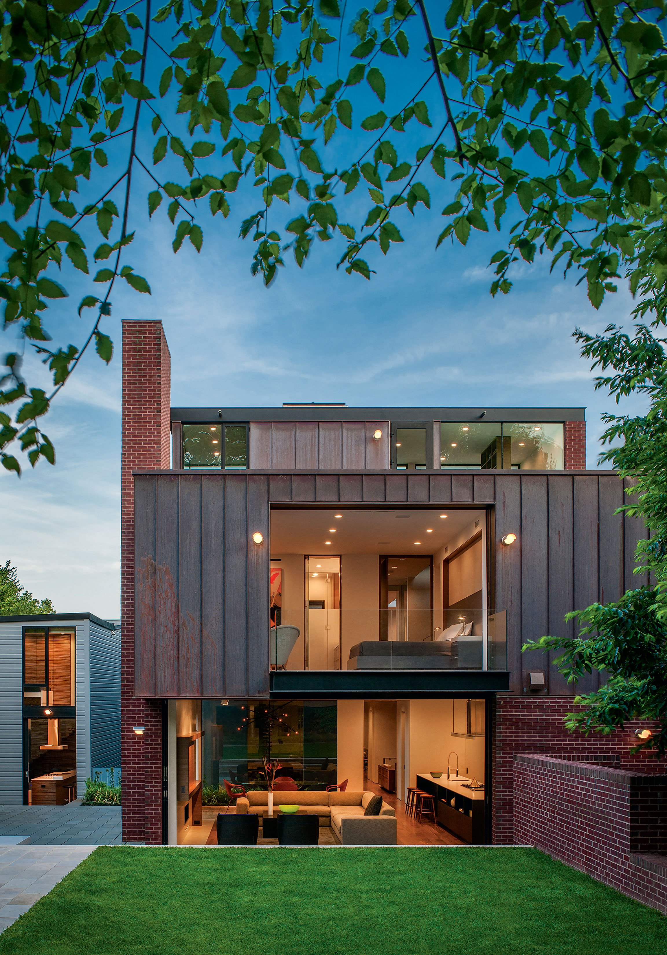 Photograph of Georgetown house by Maxwell MacKenzie Architectural Photographer.