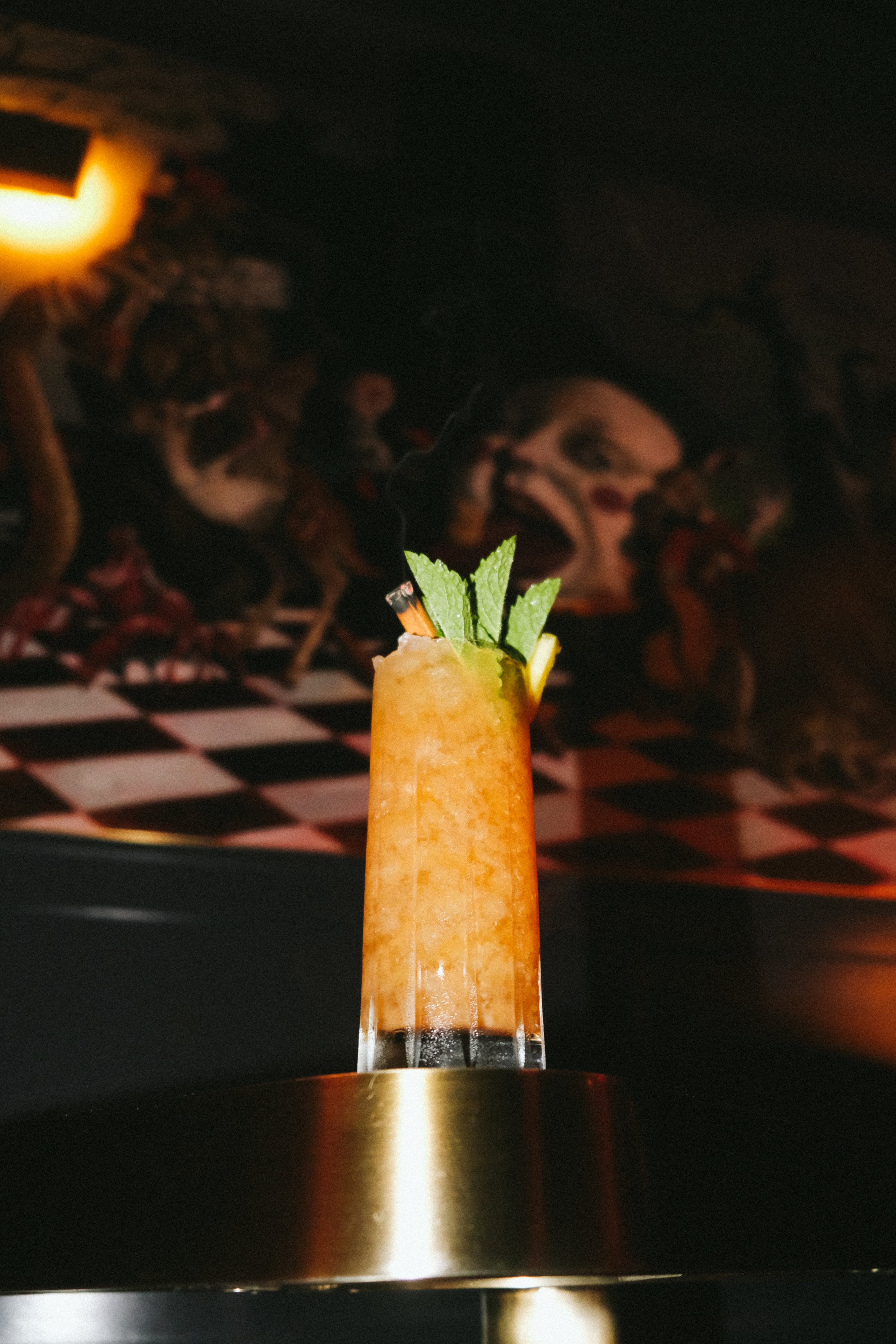 Hanumanh bar director Al Thompson's cocktail, Tears from a Thousand Swords, combines ingredients like ginger, all spice, and rum. Photograph courtesy of Allegory. 
