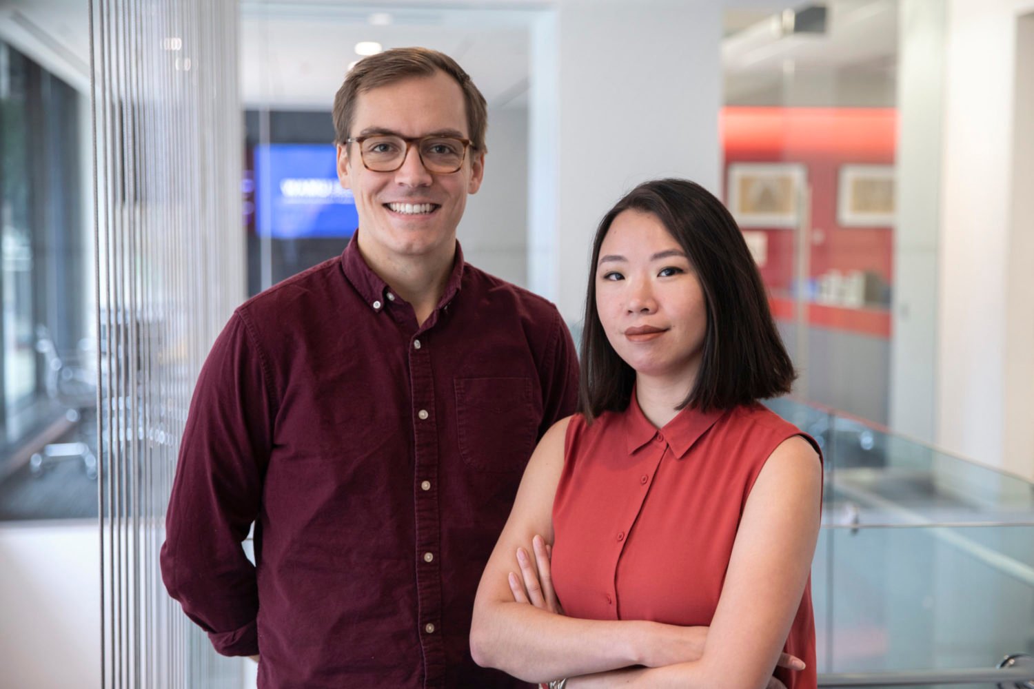 Patrick Fort and Ruth Tam are the producers of Dish City, a podcast exploring DC's iconic foods. Photograph courtesy of WAMU.