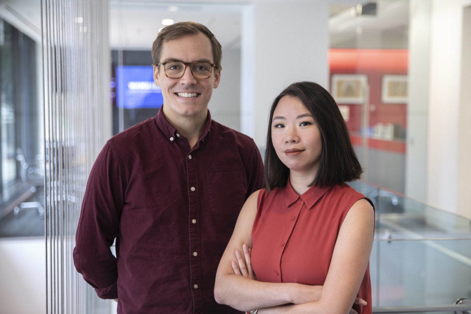 Patrick Fort and Ruth Tam are the producers of Dish City, a podcast exploring DC's iconic foods. Photograph courtesy of WAMU.