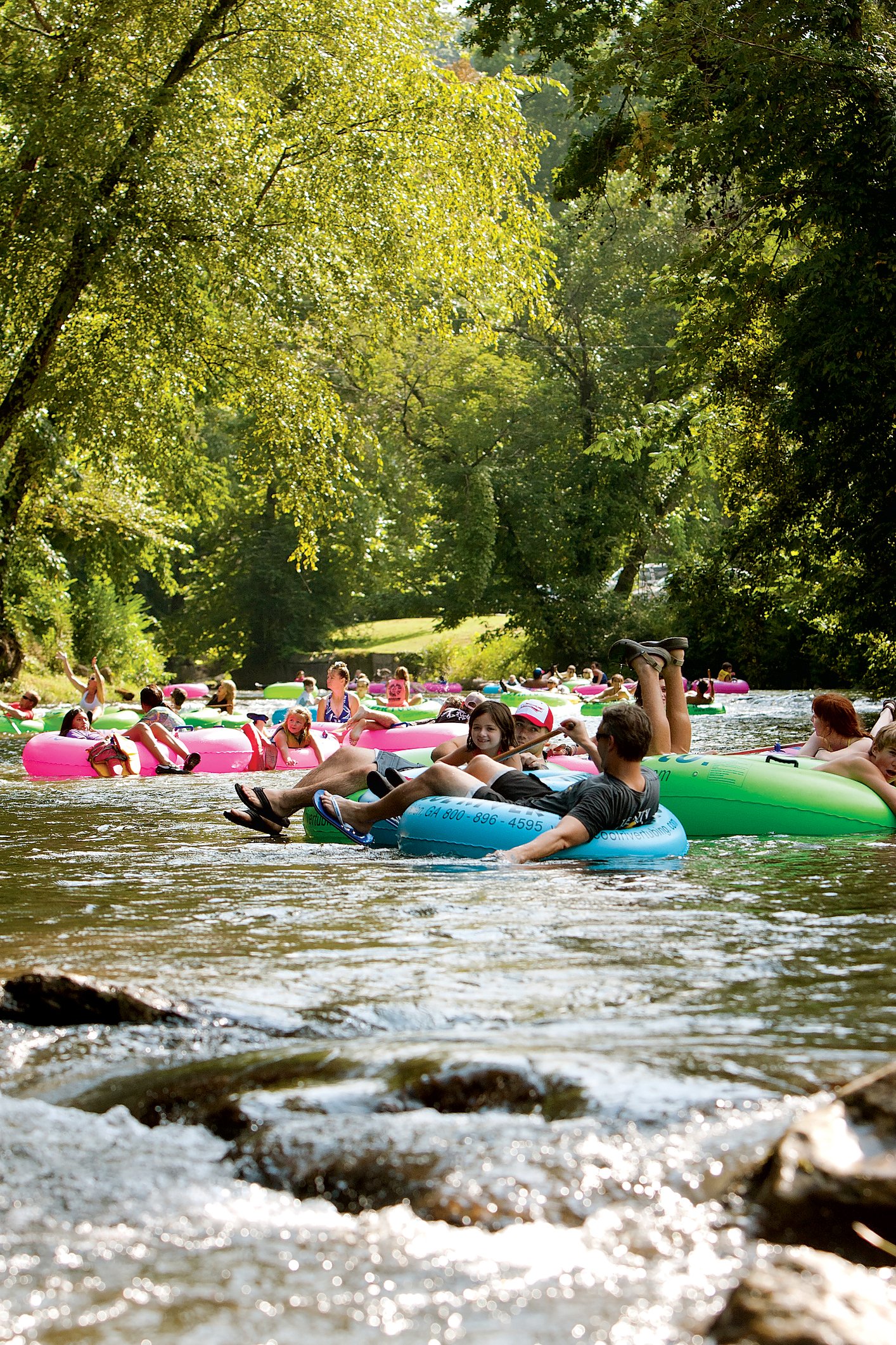 Outfitters throughout the region offer tubing trips for every speed—from calm water to rapids.