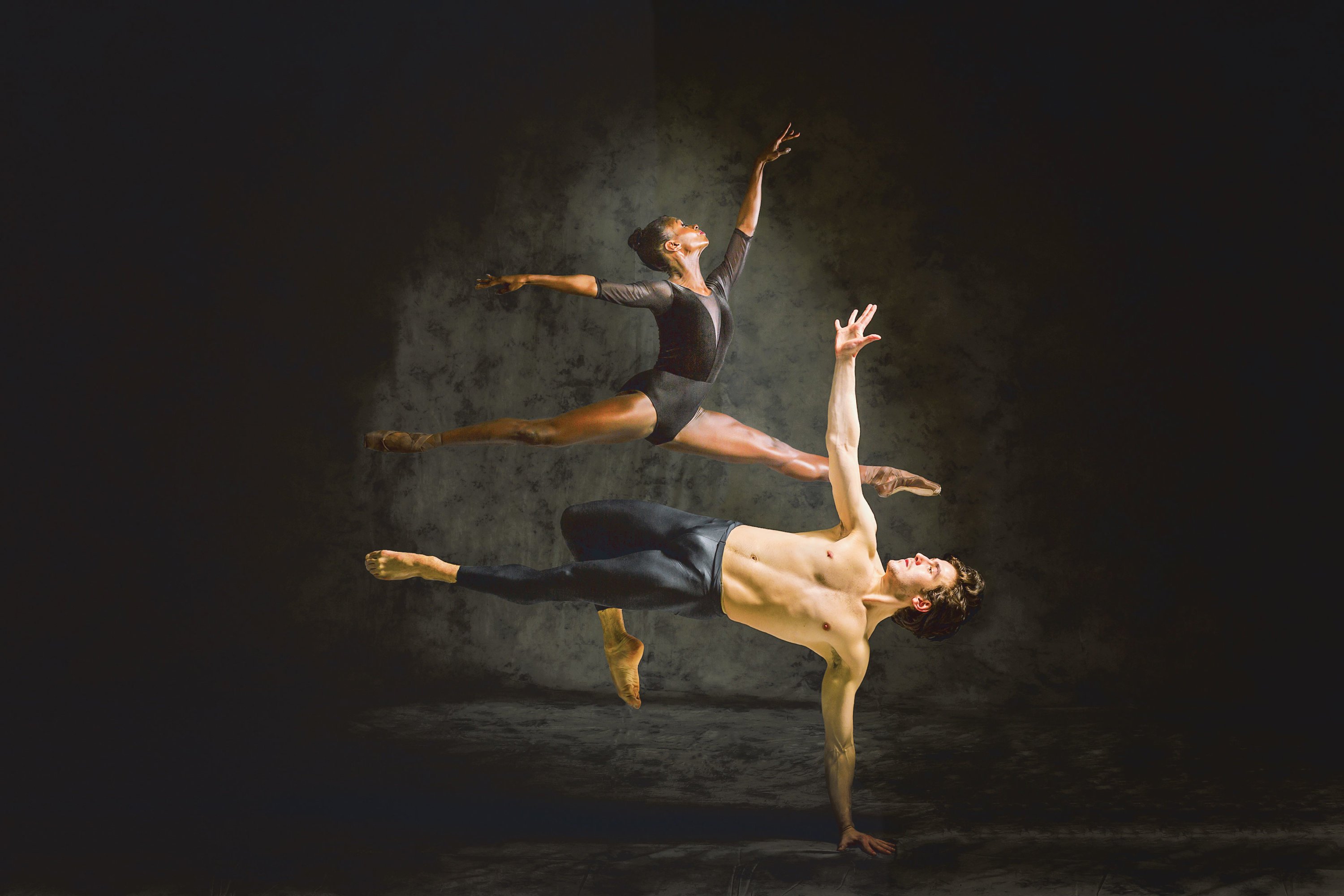 Photograph of NEXTsteps Dancers Alexandros Pappajohn and Ashley Murphy-Wilson by Procopio Photography.